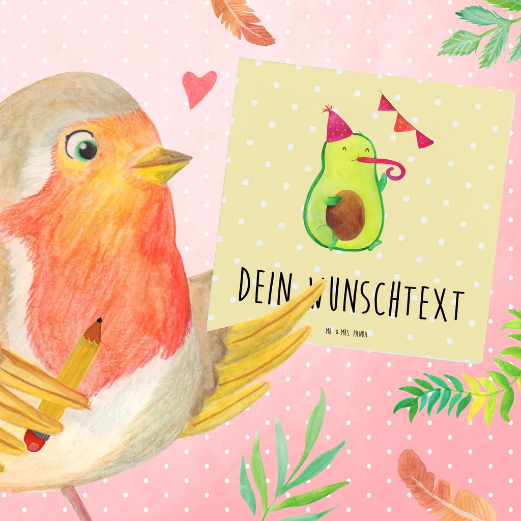 Personalized Deluxe Card avocado party time Personalisierte Grußkarte, Personalisierte Karte, Personalisierte Hochzeitskarte, Personalisiertere Klappkarte, Grußkarten personalisiert, Personalisierte Glückwunschkarte, Grußkarte selbst gestalten, Grußkarte selber drucken, Grußkarte als Geldgeschenk, Grußkarte mit persönlichen Nachrichten, Personalisierte Einladungskarte, Personalisierte Geburtstagskarte, Grußkarte mit Namen, Avocado, Veggie, Vegan, Gesund