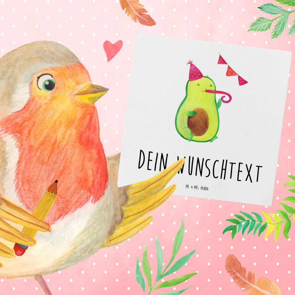 Personalized Deluxe Card avocado party time Personalisierte Grußkarte, Personalisierte Karte, Personalisierte Hochzeitskarte, Personalisiertere Klappkarte, Grußkarten personalisiert, Personalisierte Glückwunschkarte, Grußkarte selbst gestalten, Grußkarte selber drucken, Grußkarte als Geldgeschenk, Grußkarte mit persönlichen Nachrichten, Personalisierte Einladungskarte, Personalisierte Geburtstagskarte, Grußkarte mit Namen, Avocado, Veggie, Vegan, Gesund