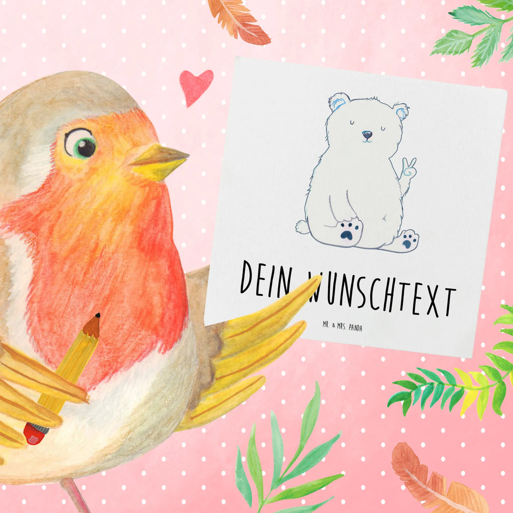 Personalisierte Deluxe Karte Eisbär Faul Grußkarte selber drucken, Grußkarte mit Namen, Personalisierte Geburtstagskarte, Grußkarte als Geldgeschenk, Grußkarte mit persönlichen Nachrichten, Personalisierte Glückwunschkarte, Personalisierte Karte, Personalisiertere Klappkarte, Personalisierte Grußkarte, Grußkarten personalisiert, Personalisierte Hochzeitskarte, Personalisierte Einladungskarte, Grußkarte selbst gestalten, Bär, Teddy, Teddybär, Relaxen, Entspannen, Büro, Bürojob, Arbeitsplatz, Eisbär, Homeoffice, Faul, Nordpol, Arbeit