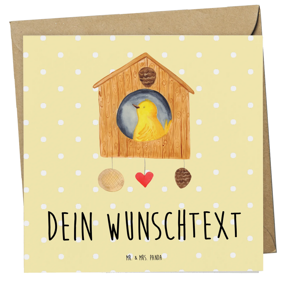Personalized Deluxe Card Bird House Grußkarte mit persönlichen Nachrichten, Grußkarten personalisiert, Personalisierte Grußkarte, Personalisiertere Klappkarte, Grußkarte selbst gestalten, Grußkarte mit Namen, Personalisierte Glückwunschkarte, Grußkarte selber drucken, Personalisierte Geburtstagskarte, Personalisierte Karte, Personalisierte Hochzeitskarte, Personalisierte Einladungskarte, Grußkarte als Geldgeschenk, Tiermotive, Gute Laune, lustige Sprüche, Tiere, Lieblingsort, Vogelhäuschen, Vogel, Wohnung, Vögel, Nest, Eigenheim, Haus, Familie, Zuhause, Castle, Home sweet home, Vogelhaus, unser Haus