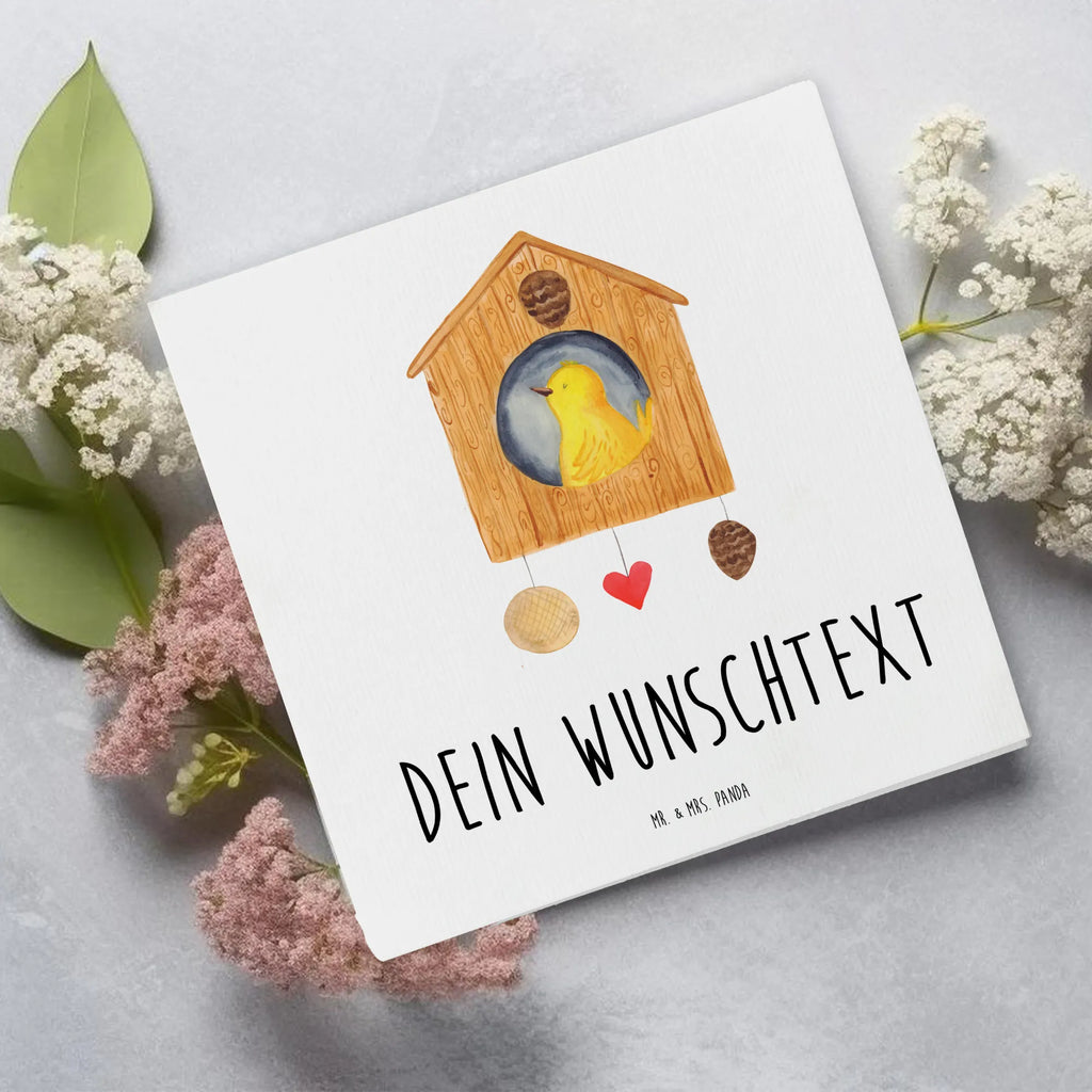 Personalized Deluxe Card Bird House Grußkarte mit persönlichen Nachrichten, Grußkarten personalisiert, Personalisierte Grußkarte, Personalisiertere Klappkarte, Grußkarte selbst gestalten, Grußkarte mit Namen, Personalisierte Glückwunschkarte, Grußkarte selber drucken, Personalisierte Geburtstagskarte, Personalisierte Karte, Personalisierte Hochzeitskarte, Personalisierte Einladungskarte, Grußkarte als Geldgeschenk, Tiermotive, Gute Laune, lustige Sprüche, Tiere, Lieblingsort, Vogelhäuschen, Vogel, Wohnung, Vögel, Nest, Eigenheim, Haus, Familie, Zuhause, Castle, Home sweet home, Vogelhaus, unser Haus