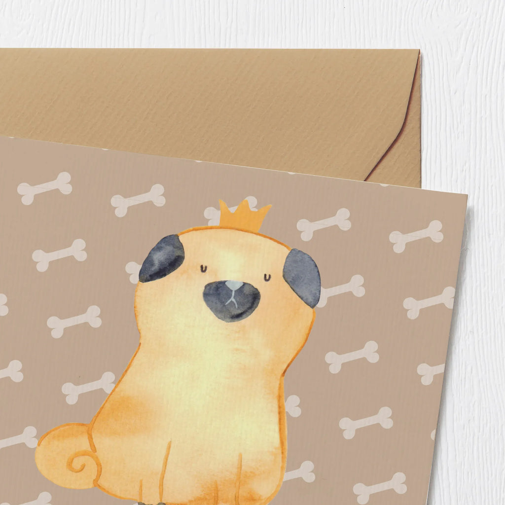 Personalized Deluxe Card pug Crown Personalisierte Glückwunschkarte, Grußkarte als Geldgeschenk, Grußkarte selbst gestalten, Personalisierte Geburtstagskarte, Personalisierte Grußkarte, Grußkarte mit persönlichen Nachrichten, Grußkarte selber drucken, Personalisierte Hochzeitskarte, Grußkarte mit Namen, Grußkarten personalisiert, Personalisierte Einladungskarte, Personalisiertere Klappkarte, Personalisierte Karte, Hund, Hundemotiv, Haustier, Hunderasse, Tierliebhaber, Hundebesitzer, Sprüche, kinderlos, Hausregel, allergisch, Hundebesitzer. Spruch, Mops, lustig