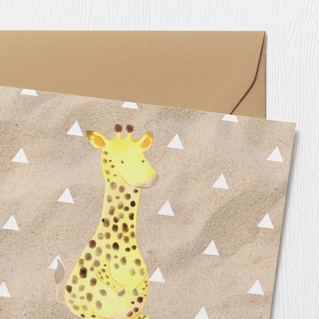 Personalisierte Deluxe Karte Giraffe Zufrieden Grußkarte mit Namen, Personalisierte Geburtstagskarte, Grußkarte selber drucken, Grußkarte selbst gestalten, Grußkarten personalisiert, Personalisiertere Klappkarte, Personalisierte Einladungskarte, Grußkarte mit persönlichen Nachrichten, Personalisierte Hochzeitskarte, Grußkarte als Geldgeschenk, Personalisierte Karte, Personalisierte Glückwunschkarte, Personalisierte Grußkarte, Afrika, Wildtiere, Glück, Zufrieden, Abenteuer, Giraffe