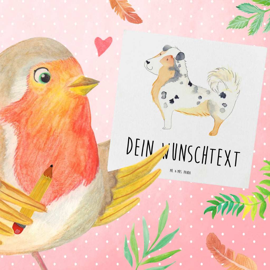 Personalisierte Deluxe Karte Hund Australien Shepherd Grußkarte selbst gestalten, Personalisiertere Klappkarte, Personalisierte Einladungskarte, Personalisierte Grußkarte, Grußkarte mit Namen, Personalisierte Hochzeitskarte, Grußkarte als Geldgeschenk, Grußkarte selber drucken, Personalisierte Geburtstagskarte, Personalisierte Karte, Personalisierte Glückwunschkarte, Grußkarten personalisiert, Grußkarte mit persönlichen Nachrichten, Hund, Hundemotiv, Haustier, Hunderasse, Tierliebhaber, Hundebesitzer, Sprüche, Australien Shepherd, Shepherd, Familienhund, Hundeliebe, Spruch