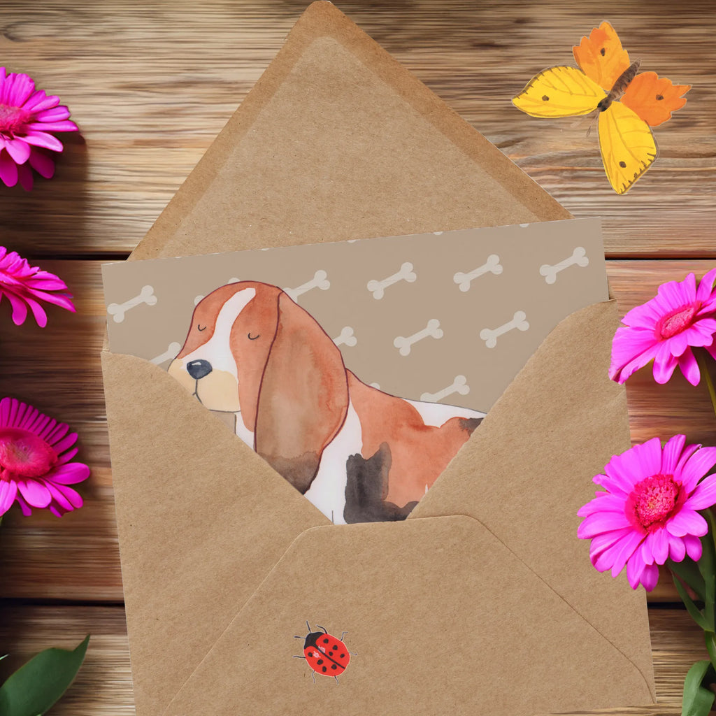 Personalized Deluxe Card Dog Basset Hound Personalisierte Glückwunschkarte, Grußkarte mit Namen, Personalisierte Einladungskarte, Grußkarte selber drucken, Personalisierte Grußkarte, Personalisiertere Klappkarte, Grußkarten personalisiert, Grußkarte als Geldgeschenk, Grußkarte selbst gestalten, Personalisierte Geburtstagskarte, Personalisierte Karte, Grußkarte mit persönlichen Nachrichten, Personalisierte Hochzeitskarte, Hund, Hundemotiv, Haustier, Hunderasse, Tierliebhaber, Hundebesitzer, Sprüche, Basset, Hundeliebe, kinderlos, Basset Hound