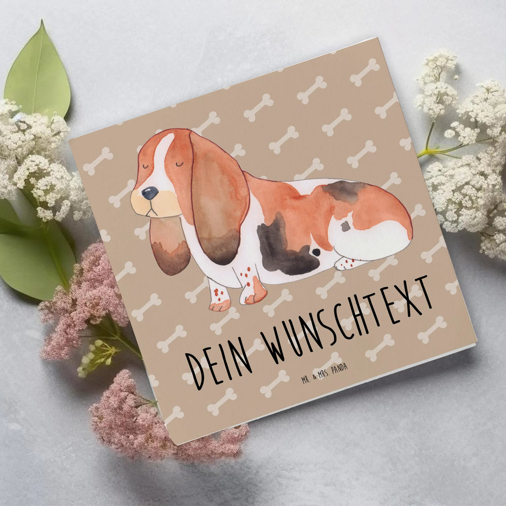 Personalized Deluxe Card Dog Basset Hound Personalisierte Glückwunschkarte, Grußkarte mit Namen, Personalisierte Einladungskarte, Grußkarte selber drucken, Personalisierte Grußkarte, Personalisiertere Klappkarte, Grußkarten personalisiert, Grußkarte als Geldgeschenk, Grußkarte selbst gestalten, Personalisierte Geburtstagskarte, Personalisierte Karte, Grußkarte mit persönlichen Nachrichten, Personalisierte Hochzeitskarte, Hund, Hundemotiv, Haustier, Hunderasse, Tierliebhaber, Hundebesitzer, Sprüche, Basset, Hundeliebe, kinderlos, Basset Hound