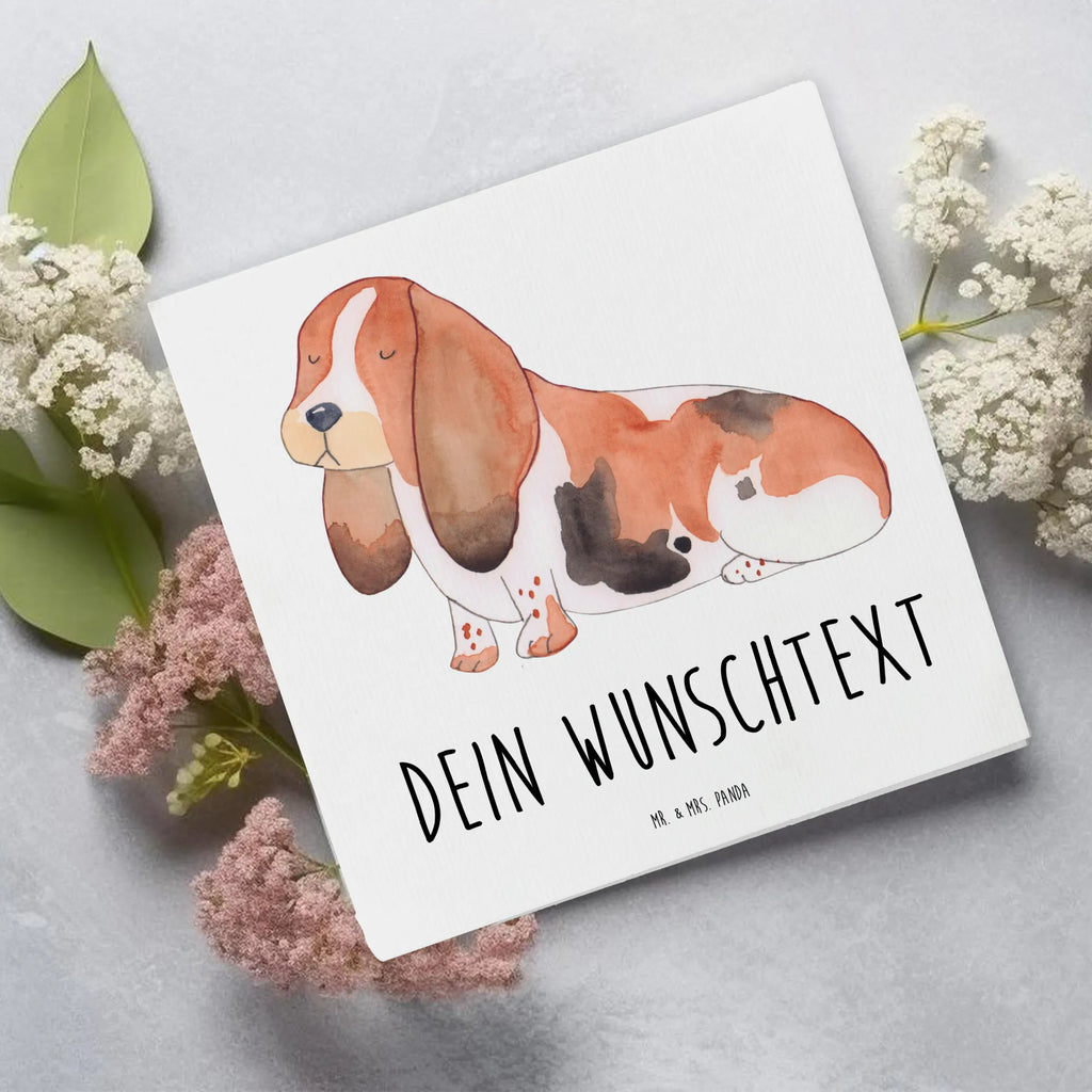 Personalized Deluxe Card Dog Basset Hound Personalisierte Glückwunschkarte, Grußkarte mit Namen, Personalisierte Einladungskarte, Grußkarte selber drucken, Personalisierte Grußkarte, Personalisiertere Klappkarte, Grußkarten personalisiert, Grußkarte als Geldgeschenk, Grußkarte selbst gestalten, Personalisierte Geburtstagskarte, Personalisierte Karte, Grußkarte mit persönlichen Nachrichten, Personalisierte Hochzeitskarte, Hund, Hundemotiv, Haustier, Hunderasse, Tierliebhaber, Hundebesitzer, Sprüche, Basset, Hundeliebe, kinderlos, Basset Hound