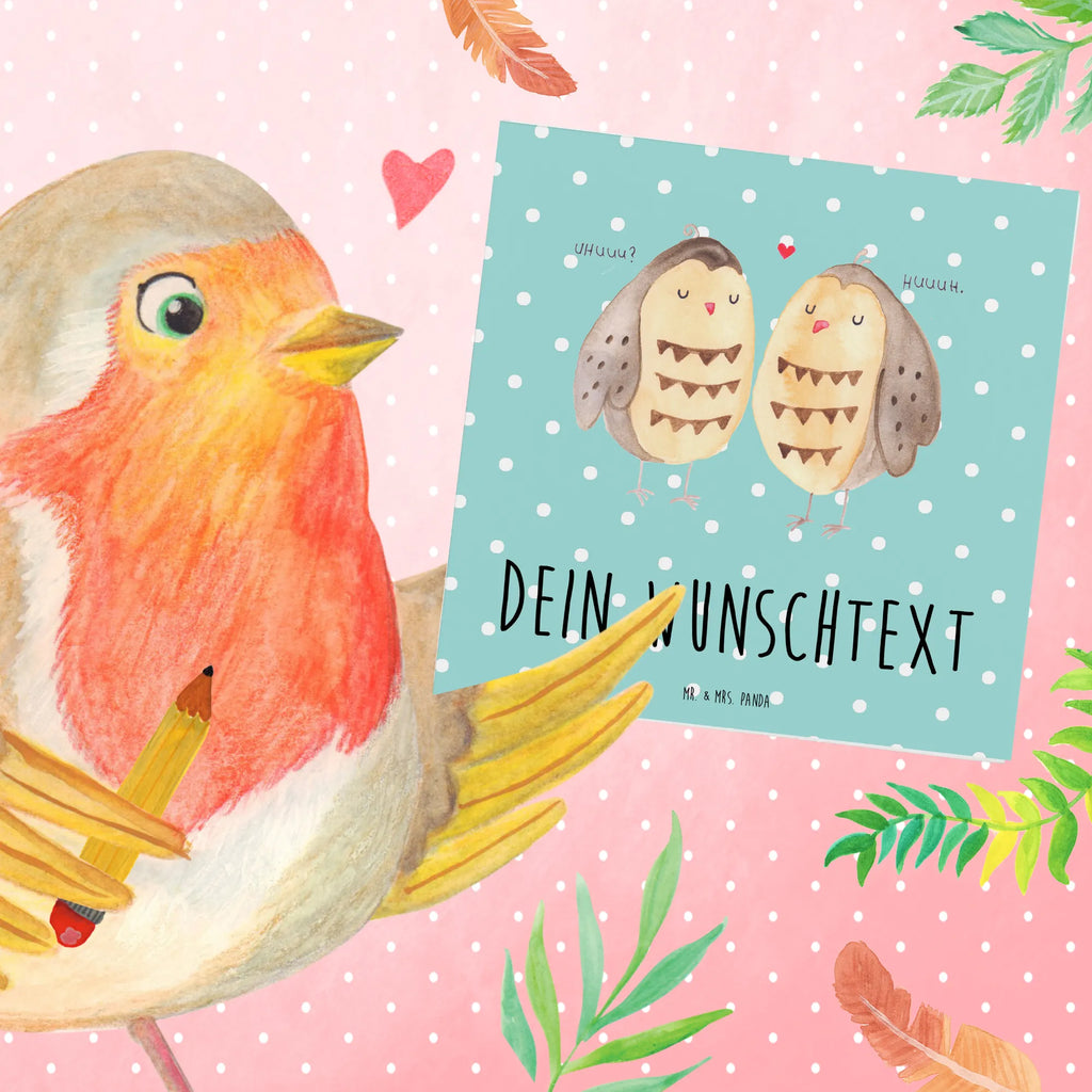 Personalisierte Deluxe Karte Eulen Liebe Personalisierte Geburtstagskarte, Personalisierte Karte, Grußkarte als Geldgeschenk, Personalisierte Hochzeitskarte, Personalisierte Einladungskarte, Grußkarte mit Namen, Grußkarte mit persönlichen Nachrichten, Personalisierte Grußkarte, Grußkarten personalisiert, Personalisiertere Klappkarte, Grußkarte selbst gestalten, Personalisierte Glückwunschkarte, Grußkarte selber drucken, Eule, Wortspiel lustig, Freundin Geschenk, Hochzeit Spruch, Owl, Freund, Eule Deko, Liebe Spruch, Liebe, All you need is love