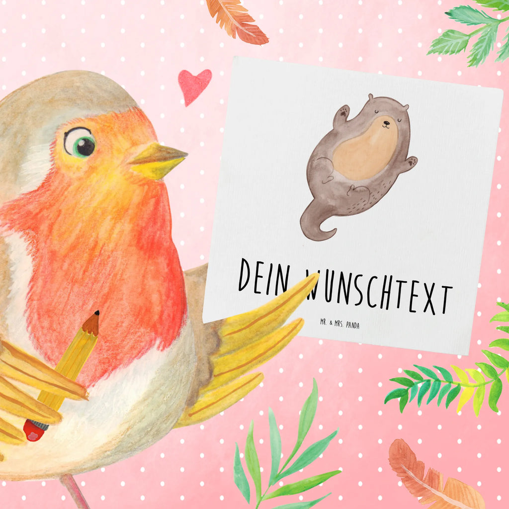 Personalized Deluxe Card otter Embrace Personalisierte Hochzeitskarte, Grußkarte selber drucken, Personalisierte Grußkarte, Grußkarte selbst gestalten, Personalisierte Karte, Grußkarte mit persönlichen Nachrichten, Personalisierte Glückwunschkarte, Personalisierte Einladungskarte, Grußkarte als Geldgeschenk, Personalisiertere Klappkarte, Grußkarte mit Namen, Personalisierte Geburtstagskarte, Grußkarten personalisiert, Otter, Fischotter, Seeotter, Otter Seeotter See Otter