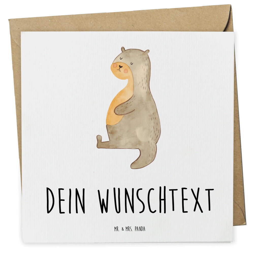 Personalized Deluxe Card otter Belly Grußkarte selber drucken, Personalisierte Glückwunschkarte, Grußkarte selbst gestalten, Personalisierte Hochzeitskarte, Grußkarte mit Namen, Personalisiertere Klappkarte, Personalisierte Einladungskarte, Grußkarten personalisiert, Grußkarte mit persönlichen Nachrichten, Personalisierte Geburtstagskarte, Grußkarte als Geldgeschenk, Personalisierte Grußkarte, Personalisierte Karte, Otter, Fischotter, Seeotter, Otter Seeotter See Otter