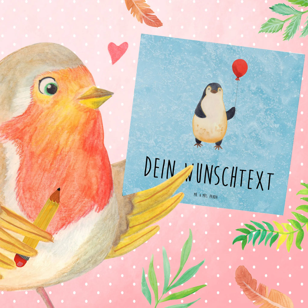 Personalisierte Deluxe Karte Pinguin Luftballon Personalisierte Glückwunschkarte, Personalisierte Einladungskarte, Personalisierte Grußkarte, Personalisierte Geburtstagskarte, Grußkarte selbst gestalten, Grußkarten personalisiert, Personalisiertere Klappkarte, Grußkarte mit Namen, Grußkarte als Geldgeschenk, Grußkarte mit persönlichen Nachrichten, Personalisierte Hochzeitskarte, Grußkarte selber drucken, Personalisierte Karte, Pinguin, Tagträume, Luftballon, Geschenk Freundin, Motivation, Liebe, Pinguine, Geschenkidee, neues Leben, Neustart, Lebenslust, beste Freundin, Glück