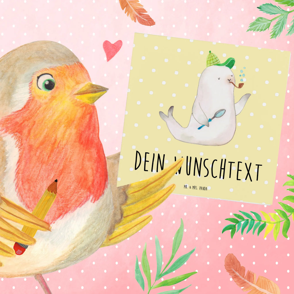 Personalizowana luksusowa karta foka Sherlock Grußkarte als Geldgeschenk, Grußkarten personalisiert, Personalisierte Geburtstagskarte, Grußkarte selber drucken, Grußkarte mit Namen, Personalisiertere Klappkarte, Personalisierte Karte, Grußkarte mit persönlichen Nachrichten, Personalisierte Glückwunschkarte, Personalisierte Hochzeitskarte, Grußkarte selbst gestalten, Personalisierte Einladungskarte, Personalisierte Grußkarte, Tiermotive, Gute Laune, lustige Sprüche, Tiere