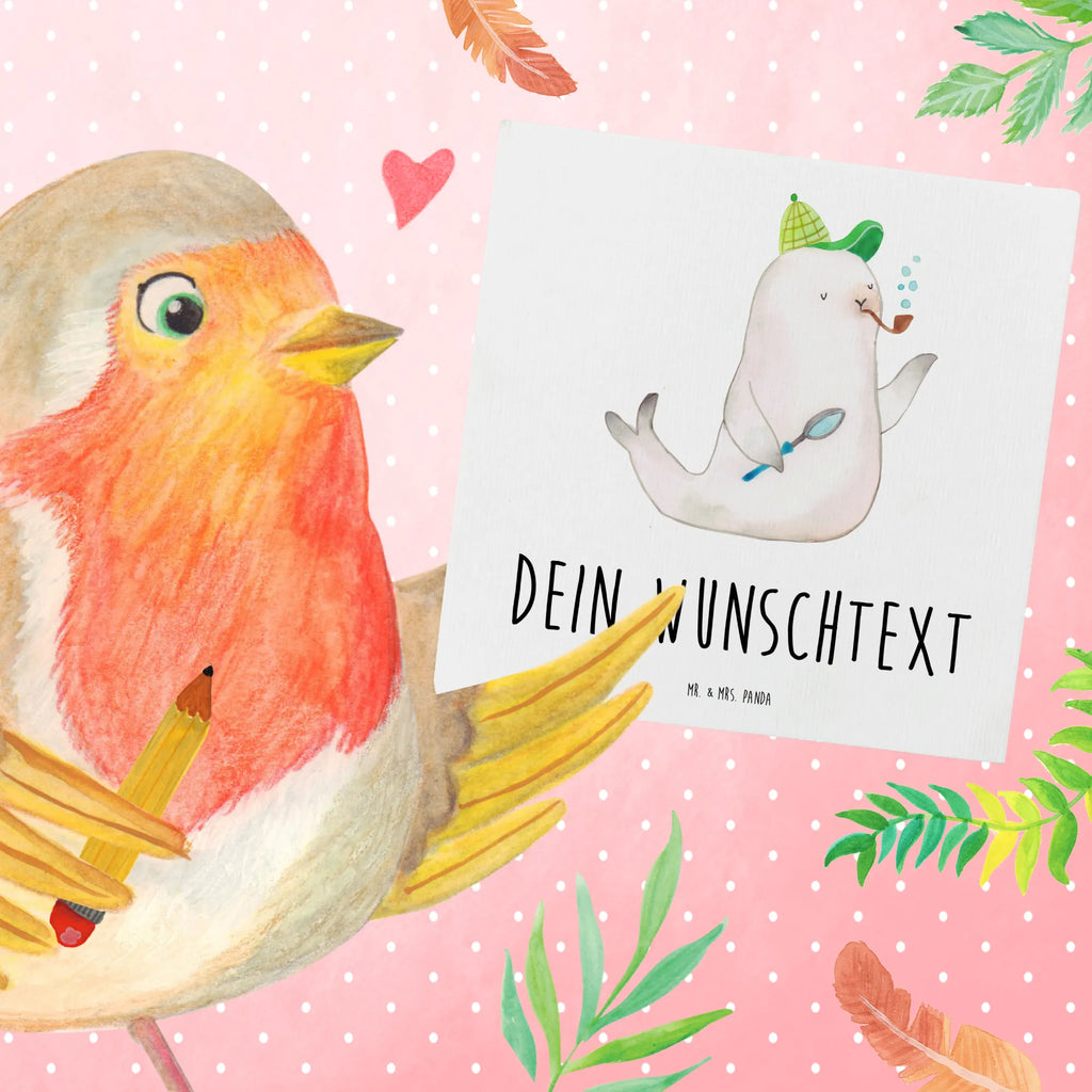 Personalizowana luksusowa karta foka Sherlock Grußkarte als Geldgeschenk, Grußkarten personalisiert, Personalisierte Geburtstagskarte, Grußkarte selber drucken, Grußkarte mit Namen, Personalisiertere Klappkarte, Personalisierte Karte, Grußkarte mit persönlichen Nachrichten, Personalisierte Glückwunschkarte, Personalisierte Hochzeitskarte, Grußkarte selbst gestalten, Personalisierte Einladungskarte, Personalisierte Grußkarte, Tiermotive, Gute Laune, lustige Sprüche, Tiere