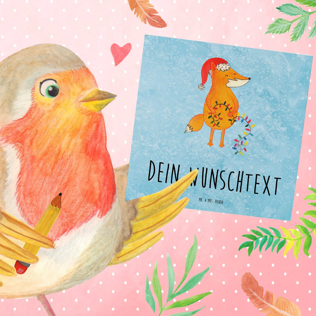 Personalisierte Deluxe Karte Fuchs Weihnachten Grußkarte mit Namen, Personalisierte Grußkarte, Personalisierte Glückwunschkarte, Grußkarten personalisiert, Grußkarte als Geldgeschenk, Personalisierte Hochzeitskarte, Personalisiertere Klappkarte, Personalisierte Karte, Personalisierte Geburtstagskarte, Grußkarte mit persönlichen Nachrichten, Grußkarte selber drucken, Personalisierte Einladungskarte, Grußkarte selbst gestalten, Winter, Weihnachten, Weihnachtsdeko, Nikolaus, Advent, Heiligabend, Wintermotiv, Geschenk Weihnachten, Weihnachtszeit, Fuchs, Spruch schön, Weihnachtsmann, Füchse