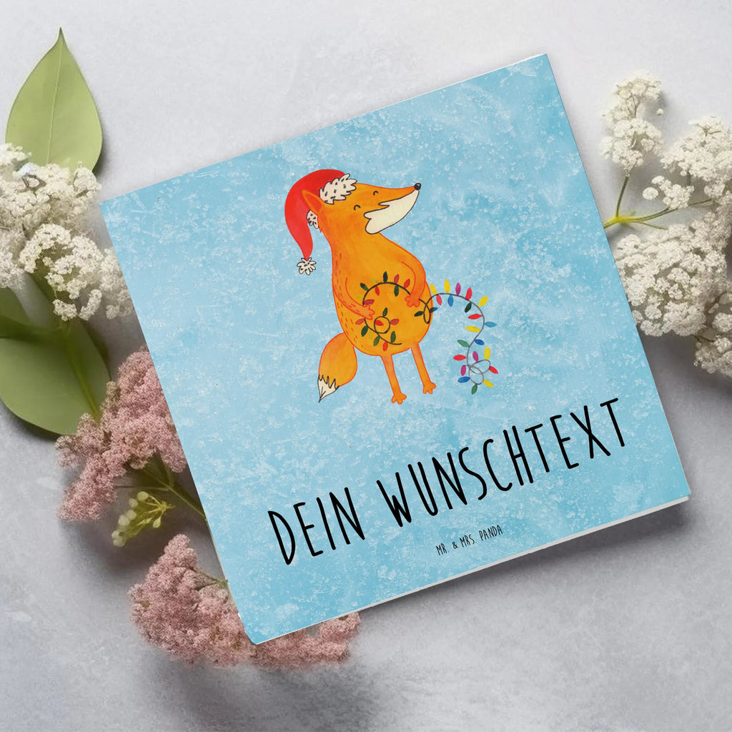 Personalisierte Deluxe Karte Fuchs Weihnachten Grußkarte mit Namen, Personalisierte Grußkarte, Personalisierte Glückwunschkarte, Grußkarten personalisiert, Grußkarte als Geldgeschenk, Personalisierte Hochzeitskarte, Personalisiertere Klappkarte, Personalisierte Karte, Personalisierte Geburtstagskarte, Grußkarte mit persönlichen Nachrichten, Grußkarte selber drucken, Personalisierte Einladungskarte, Grußkarte selbst gestalten, Winter, Weihnachten, Weihnachtsdeko, Nikolaus, Advent, Heiligabend, Wintermotiv, Geschenk Weihnachten, Weihnachtszeit, Fuchs, Spruch schön, Weihnachtsmann, Füchse