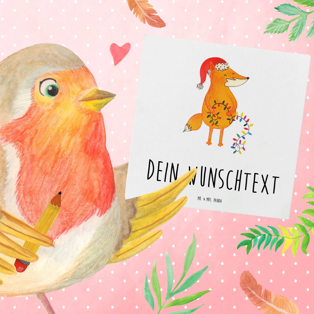 Personalisierte Deluxe Karte Fuchs Weihnachten Grußkarte mit Namen, Personalisierte Grußkarte, Personalisierte Glückwunschkarte, Grußkarten personalisiert, Grußkarte als Geldgeschenk, Personalisierte Hochzeitskarte, Personalisiertere Klappkarte, Personalisierte Karte, Personalisierte Geburtstagskarte, Grußkarte mit persönlichen Nachrichten, Grußkarte selber drucken, Personalisierte Einladungskarte, Grußkarte selbst gestalten, Winter, Weihnachten, Weihnachtsdeko, Nikolaus, Advent, Heiligabend, Wintermotiv, Geschenk Weihnachten, Weihnachtszeit, Fuchs, Spruch schön, Weihnachtsmann, Füchse