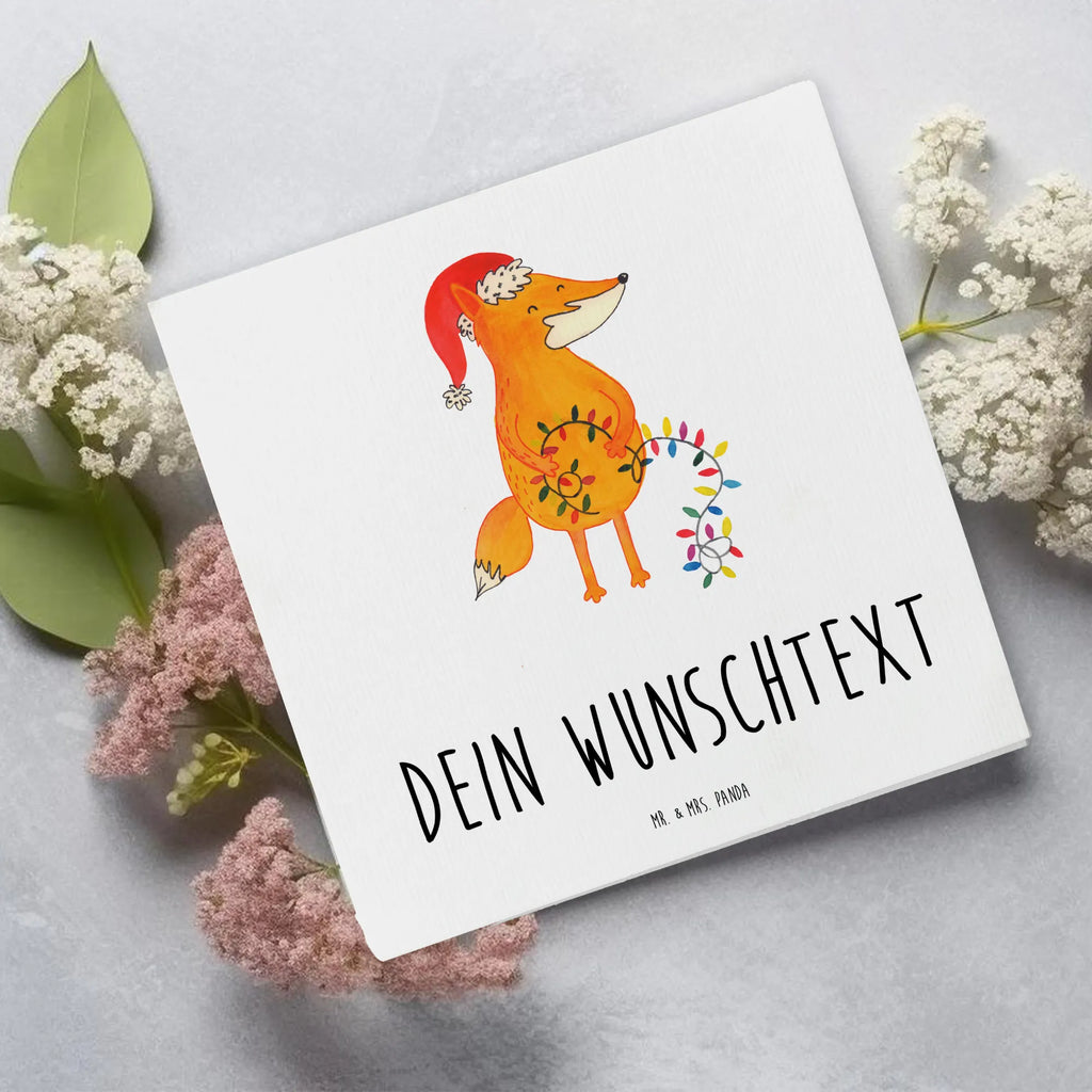Personalisierte Deluxe Karte Fuchs Weihnachten Grußkarte mit Namen, Personalisierte Grußkarte, Personalisierte Glückwunschkarte, Grußkarten personalisiert, Grußkarte als Geldgeschenk, Personalisierte Hochzeitskarte, Personalisiertere Klappkarte, Personalisierte Karte, Personalisierte Geburtstagskarte, Grußkarte mit persönlichen Nachrichten, Grußkarte selber drucken, Personalisierte Einladungskarte, Grußkarte selbst gestalten, Winter, Weihnachten, Weihnachtsdeko, Nikolaus, Advent, Heiligabend, Wintermotiv, Geschenk Weihnachten, Weihnachtszeit, Fuchs, Spruch schön, Weihnachtsmann, Füchse