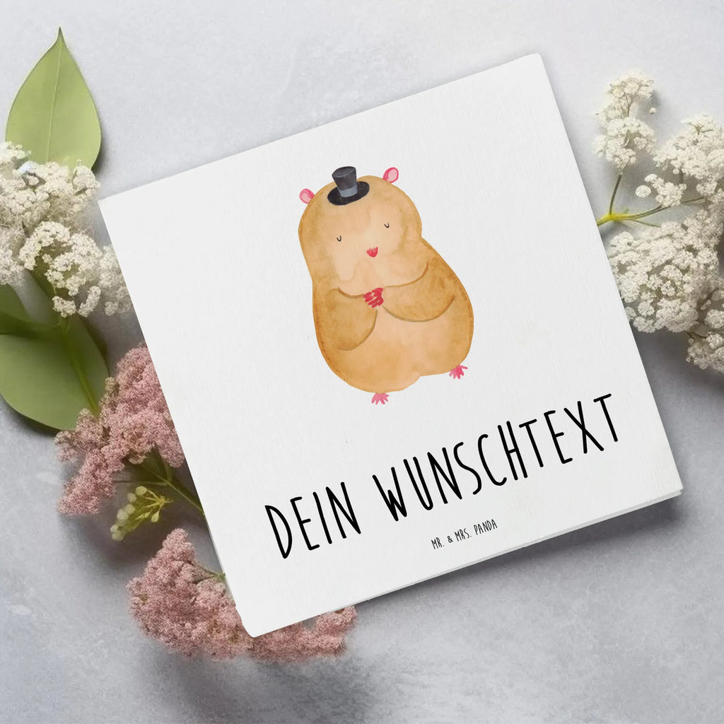 Personalisierte Deluxe Karte Hamster Hut Personalisierte Glückwunschkarte, Grußkarte als Geldgeschenk, Grußkarte mit Namen, Personalisiertere Klappkarte, Grußkarte selbst gestalten, Personalisierte Hochzeitskarte, Personalisierte Geburtstagskarte, Personalisierte Karte, Grußkarte mit persönlichen Nachrichten, Personalisierte Grußkarte, Grußkarte selber drucken, Personalisierte Einladungskarte, Grußkarten personalisiert, Tiermotive, Gute Laune, lustige Sprüche, Tiere, Hut, Zylinder, Zwerghamster, Magier, Hamster, Zauberer