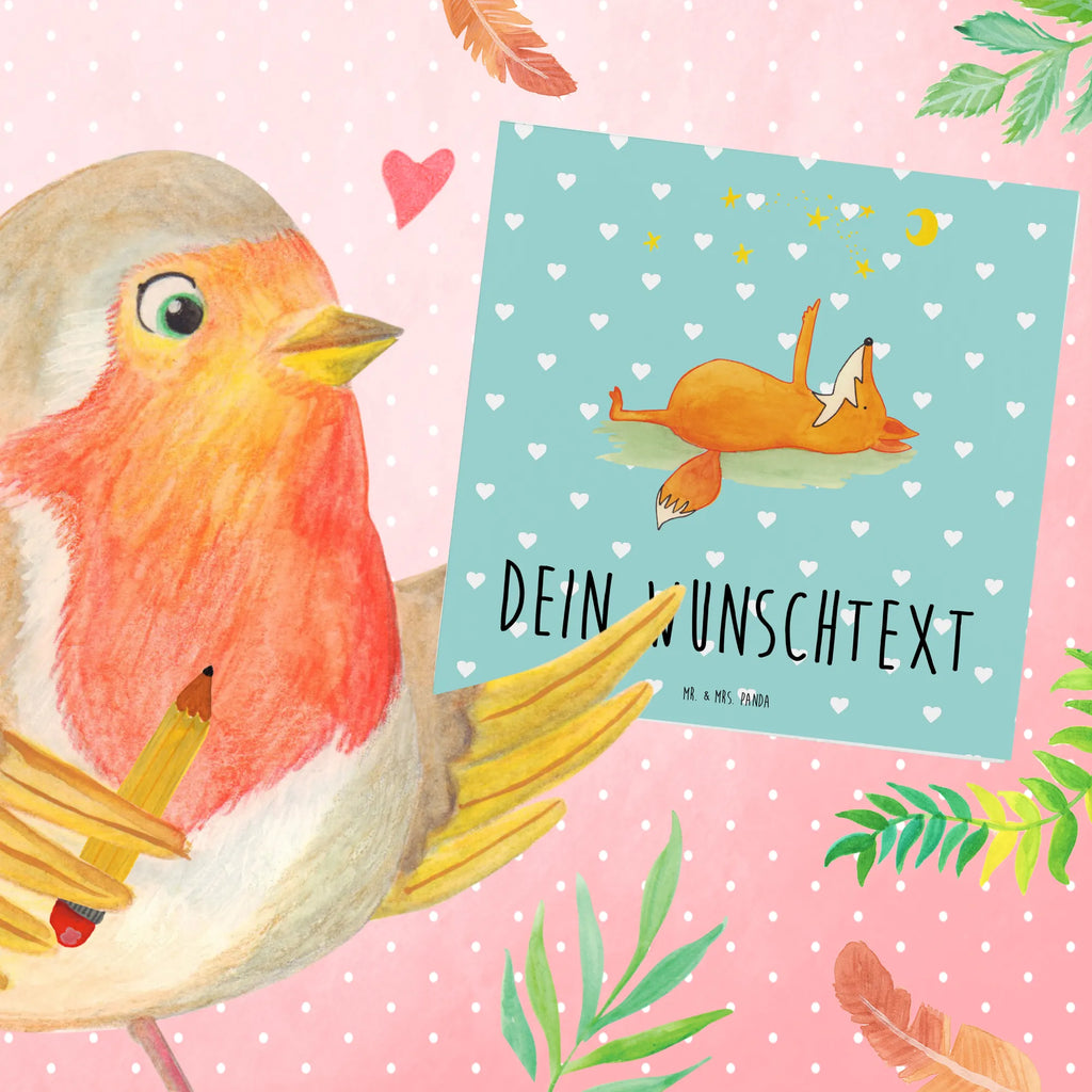 Personalisierte Deluxe Karte Fuchs Sterne Personalisiertere Klappkarte, Personalisierte Einladungskarte, Personalisierte Grußkarte, Grußkarte als Geldgeschenk, Grußkarte selber drucken, Grußkarten personalisiert, Personalisierte Glückwunschkarte, Grußkarte mit Namen, Grußkarte selbst gestalten, Grußkarte mit persönlichen Nachrichten, Personalisierte Geburtstagskarte, Personalisierte Hochzeitskarte, Personalisierte Karte, Fuchs, Füchse, Spruch schön, Spruch positiv, Romantik, tröstende Worte, Always Look on the Bright Side of Life