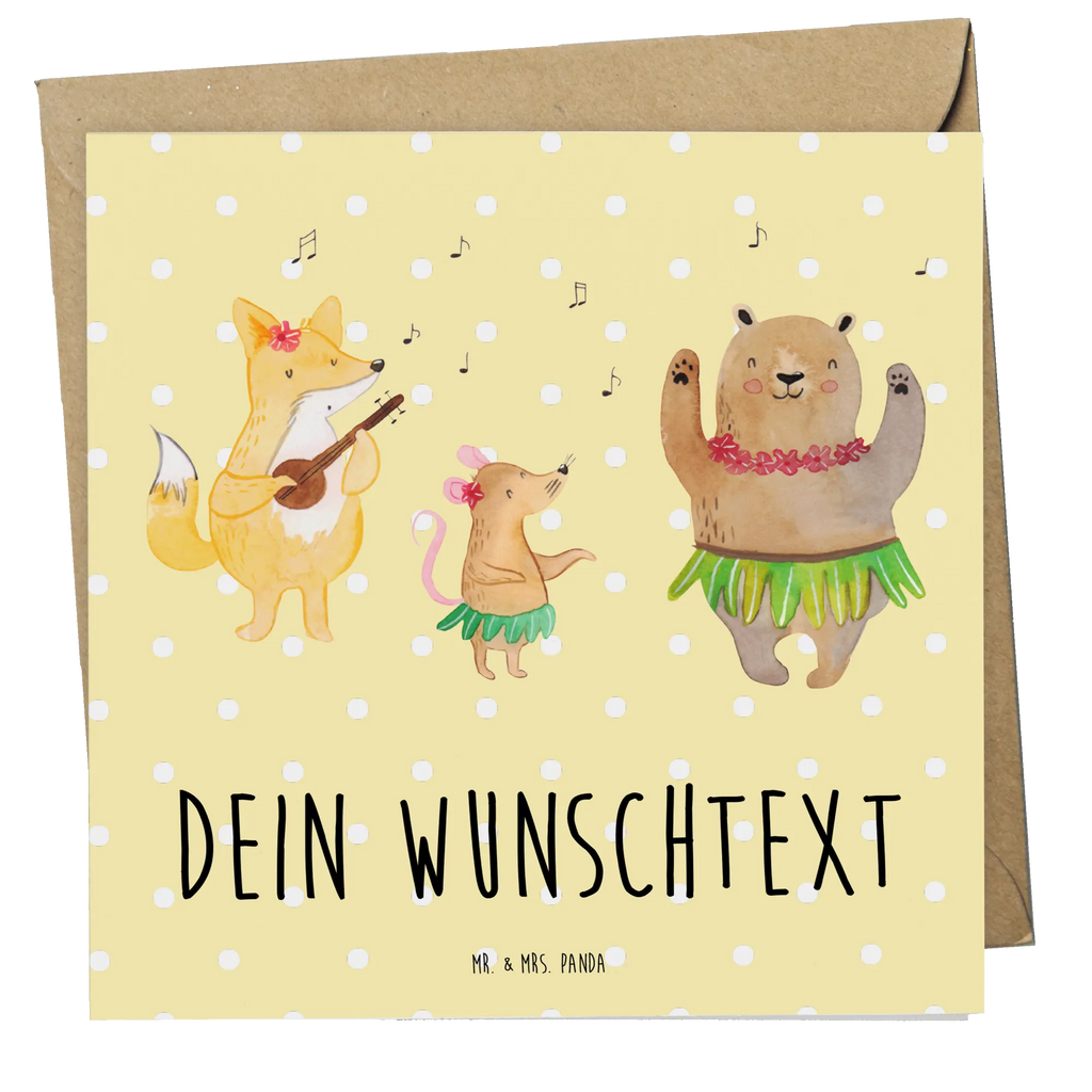 Personalized Deluxe Card forest animals Aloha Personalisiertere Klappkarte, Grußkarte selber drucken, Personalisierte Geburtstagskarte, Personalisierte Karte, Personalisierte Glückwunschkarte, Grußkarten personalisiert, Grußkarte als Geldgeschenk, Grußkarte mit persönlichen Nachrichten, Personalisierte Hochzeitskarte, Grußkarte mit Namen, Personalisierte Grußkarte, Grußkarte selbst gestalten, Personalisierte Einladungskarte, Tiermotive, Gute Laune, lustige Sprüche, Tiere, Hase, Lachen, Musik, Tanzen, Leben, Aloha, Bär, Wald, Igel, Waldtiere