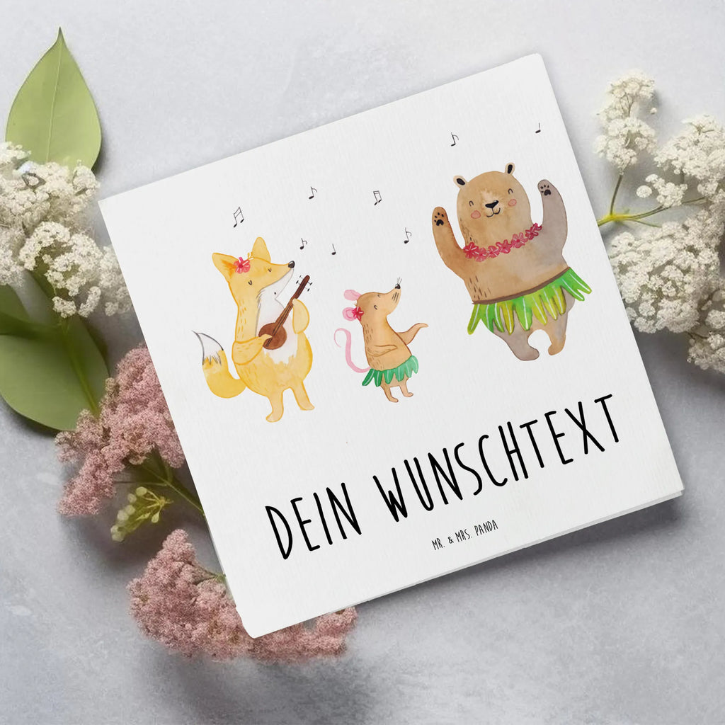 Personalized Deluxe Card forest animals Aloha Personalisiertere Klappkarte, Grußkarte selber drucken, Personalisierte Geburtstagskarte, Personalisierte Karte, Personalisierte Glückwunschkarte, Grußkarten personalisiert, Grußkarte als Geldgeschenk, Grußkarte mit persönlichen Nachrichten, Personalisierte Hochzeitskarte, Grußkarte mit Namen, Personalisierte Grußkarte, Grußkarte selbst gestalten, Personalisierte Einladungskarte, Tiermotive, Gute Laune, lustige Sprüche, Tiere, Hase, Lachen, Musik, Tanzen, Leben, Aloha, Bär, Wald, Igel, Waldtiere