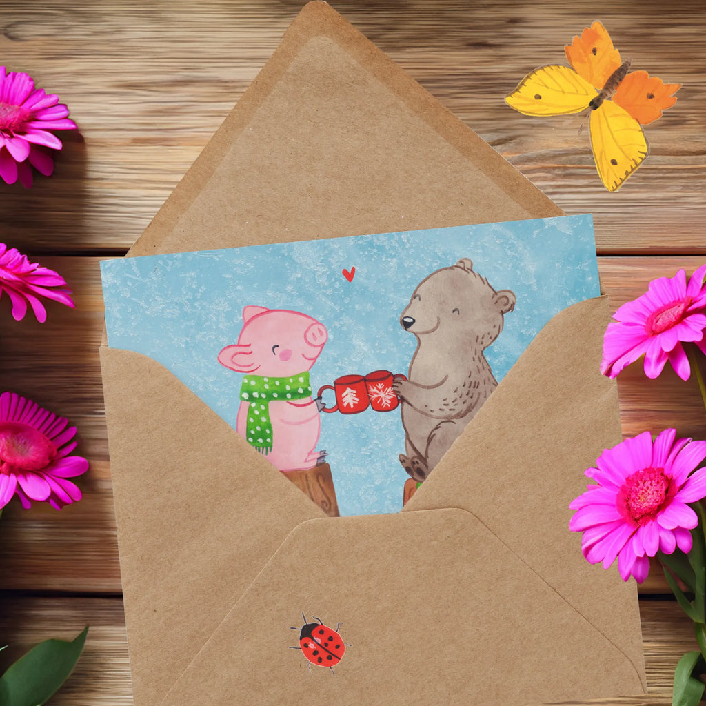 Personalisierte Deluxe Karte Glühschwein Sause Personalisierte Glückwunschkarte, Personalisierte Grußkarte, Personalisierte Hochzeitskarte, Grußkarte selbst gestalten, Personalisierte Geburtstagskarte, Grußkarte selber drucken, Personalisierte Einladungskarte, Grußkarten personalisiert, Grußkarte mit persönlichen Nachrichten, Personalisierte Karte, Grußkarte mit Namen, Personalisiertere Klappkarte, Grußkarte als Geldgeschenk, Winter, Weihnachten, Weihnachtsdeko, Nikolaus, Advent, Heiligabend, Wintermotiv, Bär, Weihnachtszeit, Alles Gute, Prost, Schwein