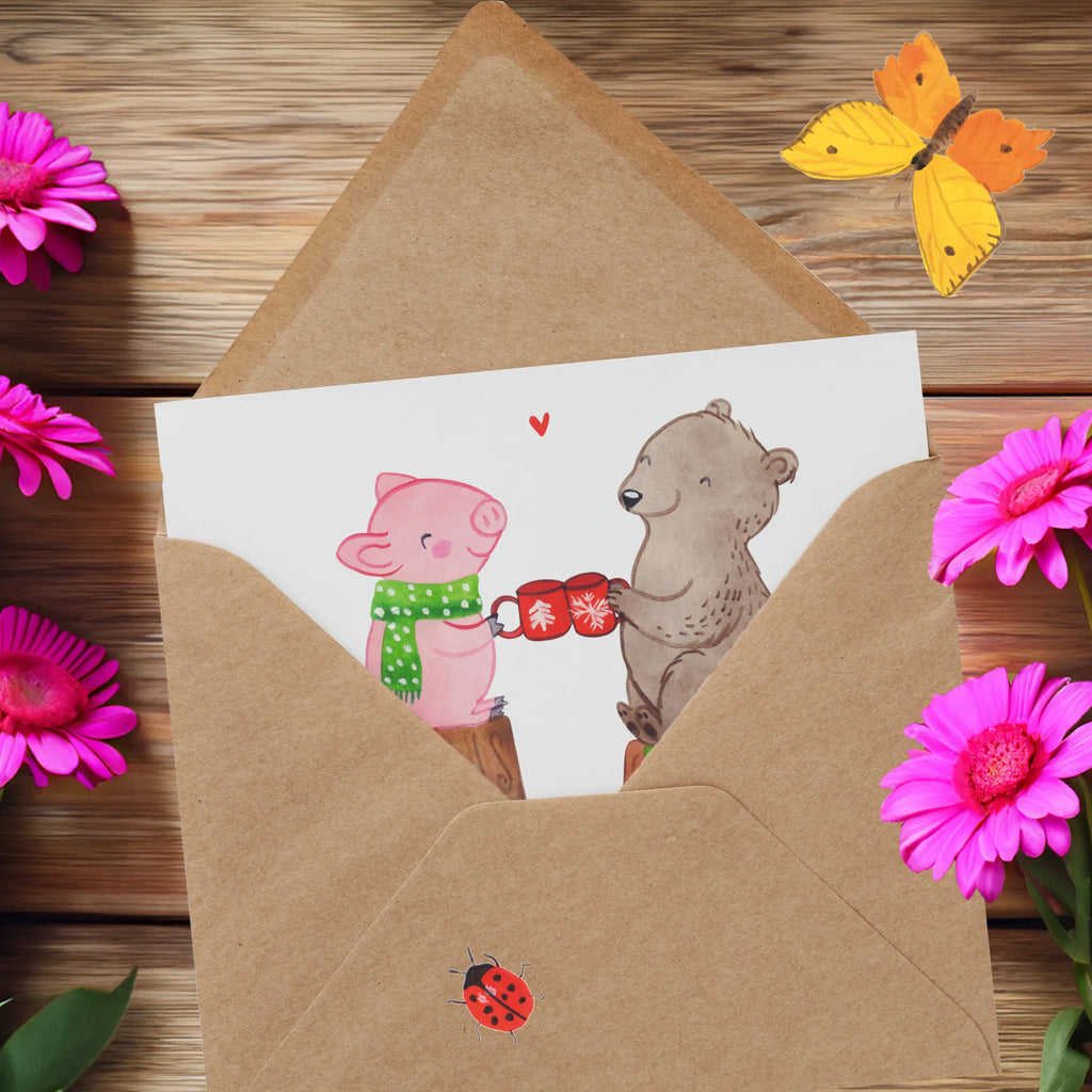 Personalisierte Deluxe Karte Glühschwein Sause Personalisierte Glückwunschkarte, Personalisierte Grußkarte, Personalisierte Hochzeitskarte, Grußkarte selbst gestalten, Personalisierte Geburtstagskarte, Grußkarte selber drucken, Personalisierte Einladungskarte, Grußkarten personalisiert, Grußkarte mit persönlichen Nachrichten, Personalisierte Karte, Grußkarte mit Namen, Personalisiertere Klappkarte, Grußkarte als Geldgeschenk, Winter, Weihnachten, Weihnachtsdeko, Nikolaus, Advent, Heiligabend, Wintermotiv, Bär, Weihnachtszeit, Alles Gute, Prost, Schwein