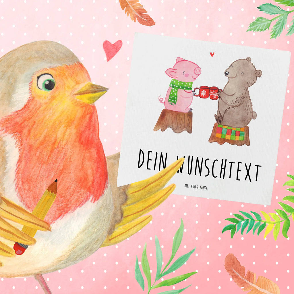 Personalisierte Deluxe Karte Glühschwein Sause Personalisierte Glückwunschkarte, Personalisierte Grußkarte, Personalisierte Hochzeitskarte, Grußkarte selbst gestalten, Personalisierte Geburtstagskarte, Grußkarte selber drucken, Personalisierte Einladungskarte, Grußkarten personalisiert, Grußkarte mit persönlichen Nachrichten, Personalisierte Karte, Grußkarte mit Namen, Personalisiertere Klappkarte, Grußkarte als Geldgeschenk, Winter, Weihnachten, Weihnachtsdeko, Nikolaus, Advent, Heiligabend, Wintermotiv, Bär, Weihnachtszeit, Alles Gute, Prost, Schwein