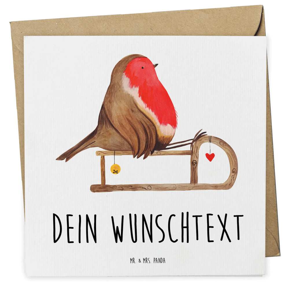 Personalized Deluxe Card robin Sleds Grußkarte mit Namen, Grußkarte mit persönlichen Nachrichten, Grußkarte selber drucken, Grußkarte als Geldgeschenk, Personalisierte Grußkarte, Personalisierte Karte, Personalisierte Glückwunschkarte, Grußkarten personalisiert, Grußkarte selbst gestalten, Personalisiertere Klappkarte, Personalisierte Hochzeitskarte, Personalisierte Einladungskarte, Personalisierte Geburtstagskarte, Winter, Weihnachten, Weihnachtsdeko, Nikolaus, Advent, Heiligabend, Wintermotiv, Vogel, Schlitten