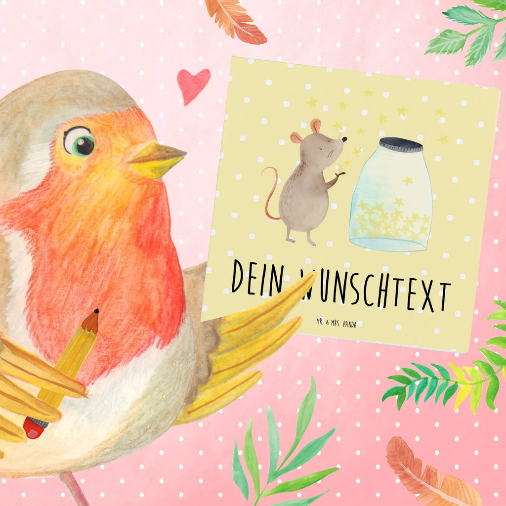 Personalized Deluxe Card Mouse Stars Personalisierte Einladungskarte, Grußkarte als Geldgeschenk, Grußkarte selber drucken, Personalisierte Karte, Grußkarten personalisiert, Personalisierte Geburtstagskarte, Grußkarte mit Namen, Personalisierte Grußkarte, Grußkarte mit persönlichen Nachrichten, Personalisierte Glückwunschkarte, Personalisierte Hochzeitskarte, Personalisiertere Klappkarte, Grußkarte selbst gestalten, Tiermotive, Gute Laune, lustige Sprüche, Tiere, Wunsch, Geburtstag, Schwangerschaft, Träume, Hoffnung, Taufgeschenk, Geburt, Maus, Kindergeburtstag, Kind, Taufe, Sterne, erstes Kind