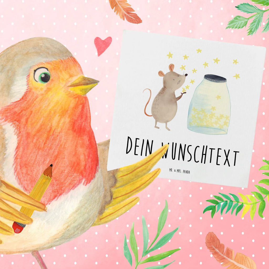 Personalized Deluxe Card Mouse Stars Personalisierte Einladungskarte, Grußkarte als Geldgeschenk, Grußkarte selber drucken, Personalisierte Karte, Grußkarten personalisiert, Personalisierte Geburtstagskarte, Grußkarte mit Namen, Personalisierte Grußkarte, Grußkarte mit persönlichen Nachrichten, Personalisierte Glückwunschkarte, Personalisierte Hochzeitskarte, Personalisiertere Klappkarte, Grußkarte selbst gestalten, Tiermotive, Gute Laune, lustige Sprüche, Tiere, Wunsch, Geburtstag, Schwangerschaft, Träume, Hoffnung, Taufgeschenk, Geburt, Maus, Kindergeburtstag, Kind, Taufe, Sterne, erstes Kind