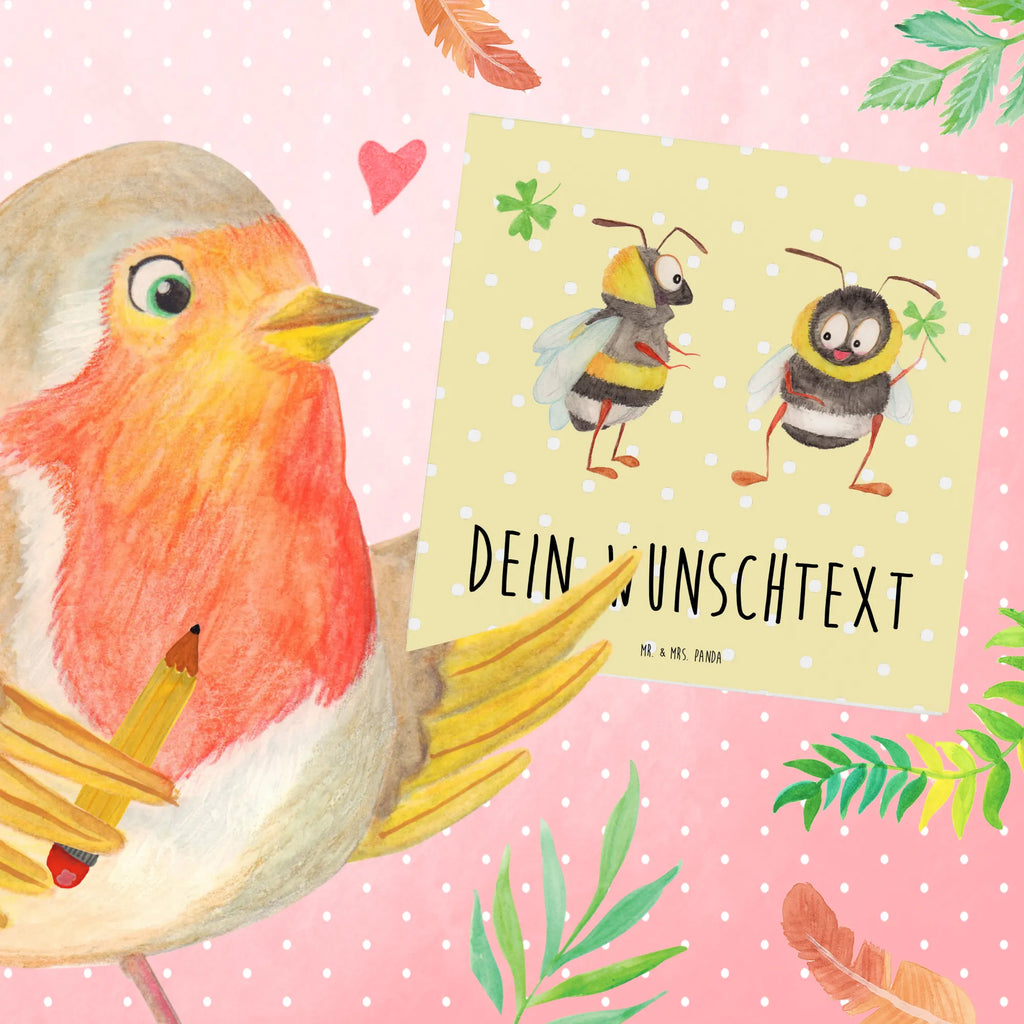 Personalized Deluxe Card bumblebees shamrock Personalisierte Hochzeitskarte, Grußkarte selber drucken, Grußkarte selbst gestalten, Grußkarten personalisiert, Personalisierte Grußkarte, Personalisierte Geburtstagskarte, Personalisiertere Klappkarte, Grußkarte mit persönlichen Nachrichten, Grußkarte mit Namen, Grußkarte als Geldgeschenk, Personalisierte Einladungskarte, Personalisierte Glückwunschkarte, Personalisierte Karte, Tiermotive, Gute Laune, lustige Sprüche, Tiere, Spruch schön, Spruch positiv, Hummel, Biene Deko, glücklich sein, glücklich werden, Biene, Spruch fröhlich