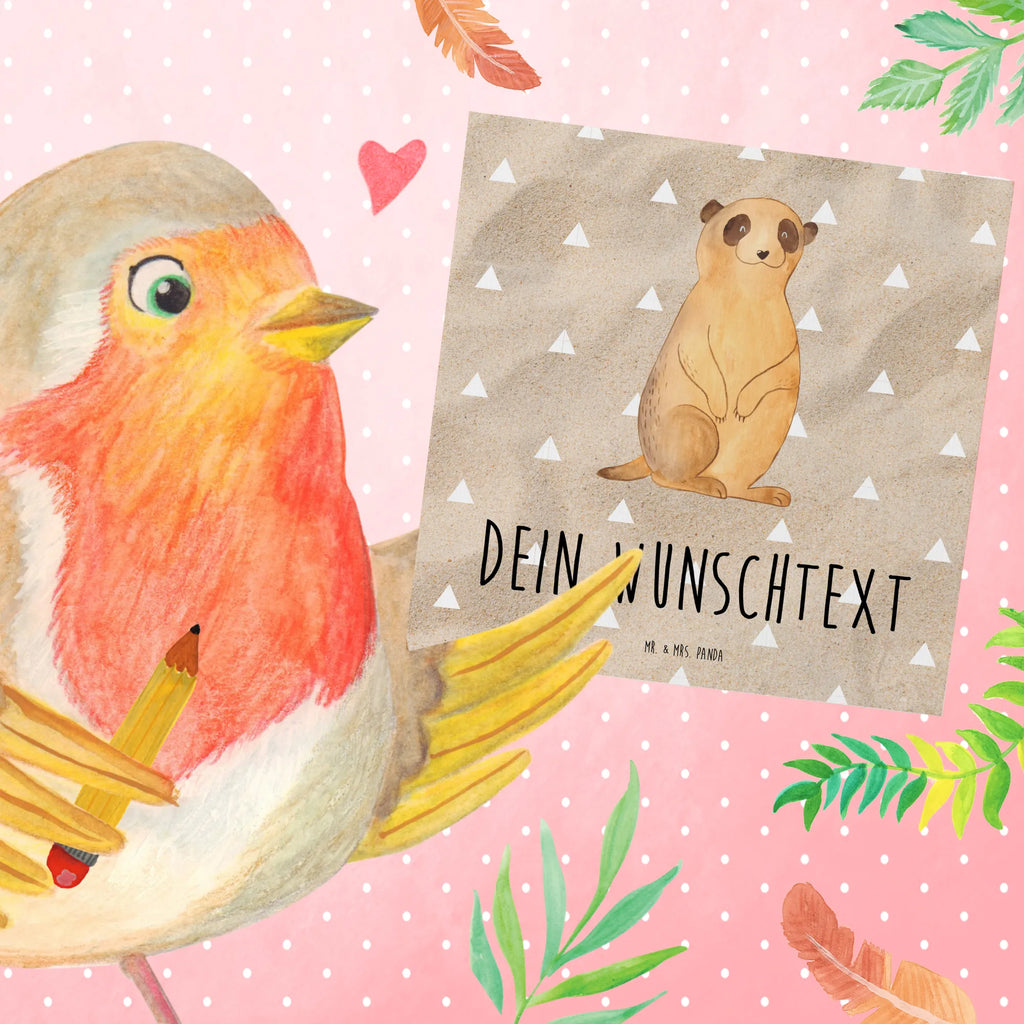 Personalisierte Deluxe Karte Erdmännchen Personalisierte Hochzeitskarte, Grußkarten personalisiert, Personalisiertere Klappkarte, Grußkarte als Geldgeschenk, Grußkarte mit persönlichen Nachrichten, Grußkarte mit Namen, Personalisierte Geburtstagskarte, Personalisierte Karte, Personalisierte Glückwunschkarte, Personalisierte Grußkarte, Grußkarte selbst gestalten, Grußkarte selber drucken, Personalisierte Einladungskarte, Afrika, Wildtiere, Reisen, Spruch, Afrikareise, Traveling, Erdmännchen, Roadtrip, Weltreise