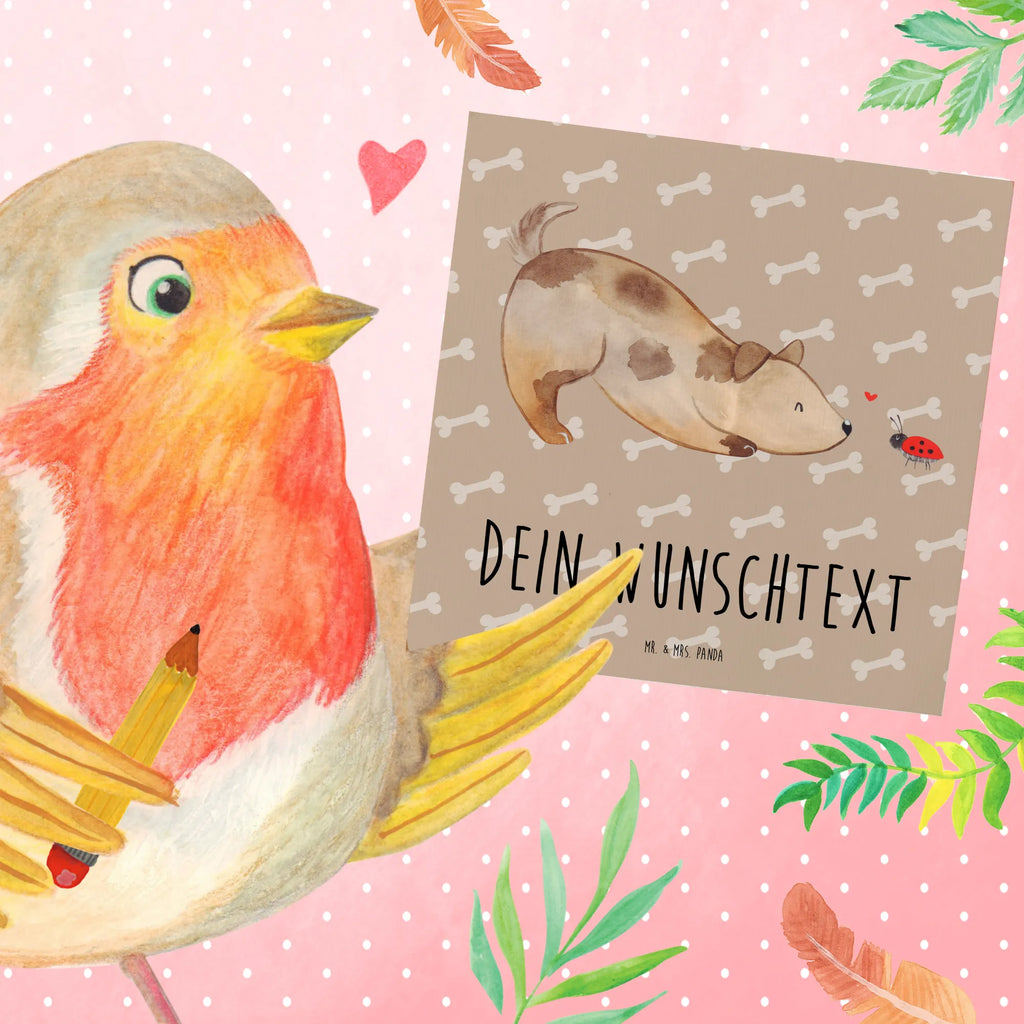 Personalized Deluxe Card Dog ladybug Grußkarte mit persönlichen Nachrichten, Grußkarte selber drucken, Personalisierte Glückwunschkarte, Grußkarte selbst gestalten, Personalisiertere Klappkarte, Grußkarte mit Namen, Personalisierte Geburtstagskarte, Personalisierte Grußkarte, Grußkarte als Geldgeschenk, Personalisierte Hochzeitskarte, Grußkarten personalisiert, Personalisierte Karte, Personalisierte Einladungskarte, Hund, Hundemotiv, Haustier, Hunderasse, Tierliebhaber, Hundebesitzer, Sprüche, Hundespruch, Marienkäfer, Mischling, Mischlinghund, Hunde