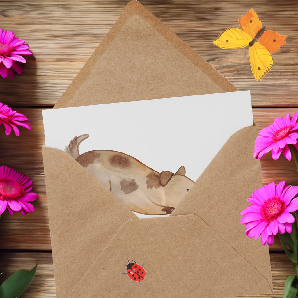 Personalized Deluxe Card Dog ladybug Grußkarte mit persönlichen Nachrichten, Grußkarte selber drucken, Personalisierte Glückwunschkarte, Grußkarte selbst gestalten, Personalisiertere Klappkarte, Grußkarte mit Namen, Personalisierte Geburtstagskarte, Personalisierte Grußkarte, Grußkarte als Geldgeschenk, Personalisierte Hochzeitskarte, Grußkarten personalisiert, Personalisierte Karte, Personalisierte Einladungskarte, Hund, Hundemotiv, Haustier, Hunderasse, Tierliebhaber, Hundebesitzer, Sprüche, Hundespruch, Marienkäfer, Mischling, Mischlinghund, Hunde