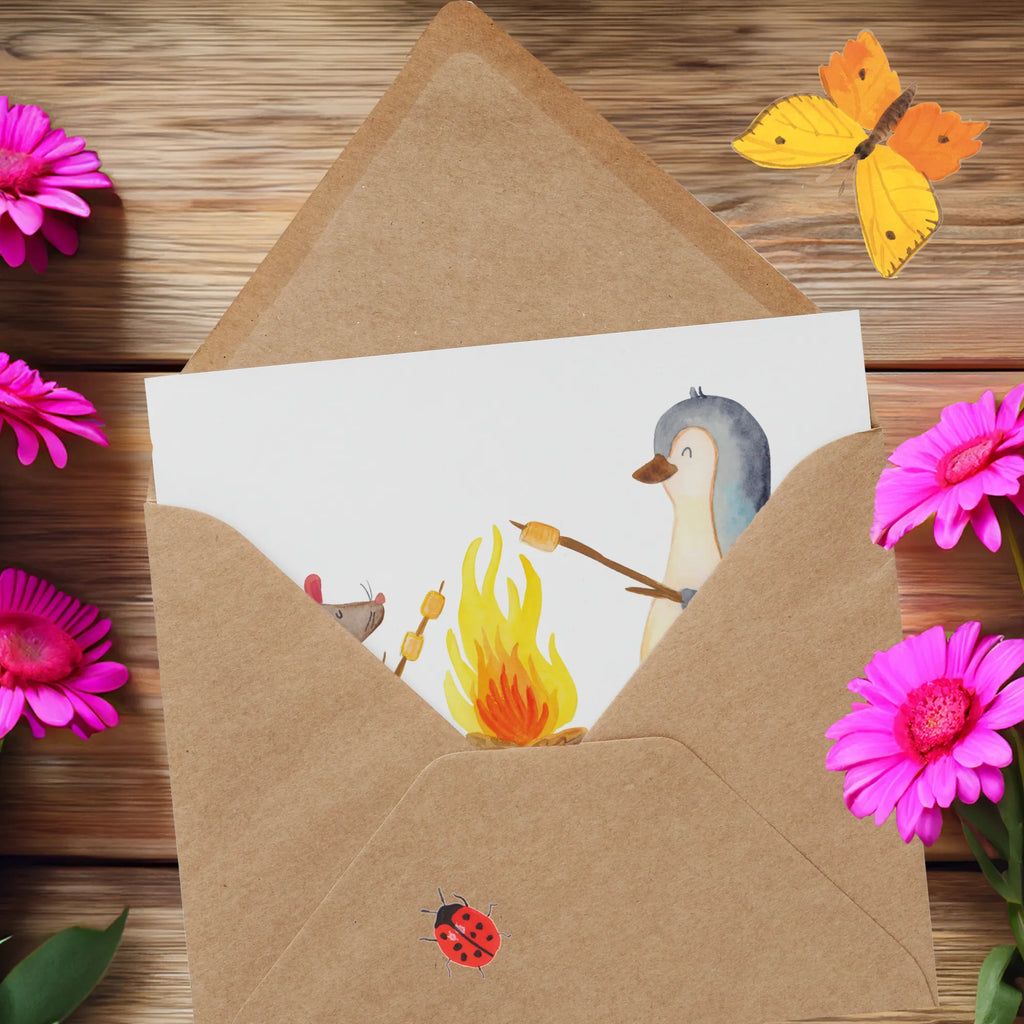 Personalisierte Deluxe Karte Pinguin Lagerfeuer Personalisierte Glückwunschkarte, Personalisierte Hochzeitskarte, Personalisierte Grußkarte, Grußkarte selbst gestalten, Grußkarte als Geldgeschenk, Grußkarte mit persönlichen Nachrichten, Grußkarten personalisiert, Grußkarte mit Namen, Grußkarte selber drucken, Personalisierte Karte, Personalisierte Einladungskarte, Personalisiertere Klappkarte, Personalisierte Geburtstagskarte, Pinguin, Büro, Liebe, Leben, grillen, Job, Maus, Neustart, Arbeit, Lebensmotivation, Feuer, Büroalltag, Lebensspruch, Marshmallows, Lagerfeuer, Pinguine, Motivation