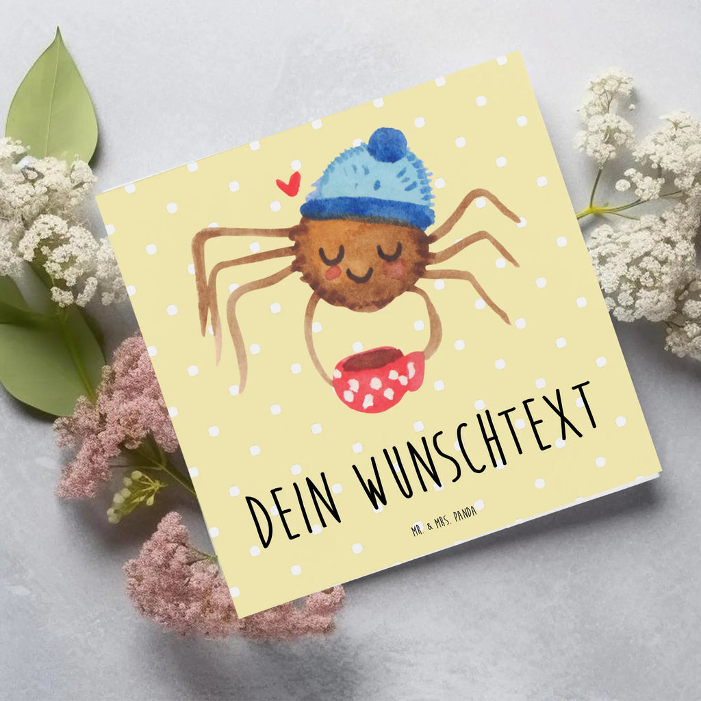 Personalisierte Deluxe Karte Spinne Agathe Kaffee Grußkarte als Geldgeschenk, Grußkarte mit persönlichen Nachrichten, Personalisierte Geburtstagskarte, Personalisierte Hochzeitskarte, Grußkarte selbst gestalten, Personalisierte Einladungskarte, Personalisierte Glückwunschkarte, Personalisiertere Klappkarte, Personalisierte Karte, Grußkarte mit Namen, Grußkarten personalisiert, Grußkarte selber drucken, Personalisierte Grußkarte, Spinne Agathe, Spinne, Agathe, Videos, Merchandise, Weiser Spruch, Morgen, Lebensweisheiten, Morgenmuffel, Kaffee