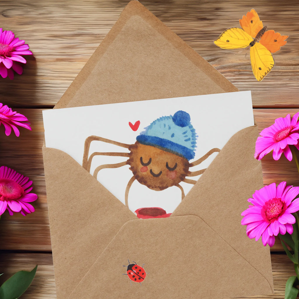 Personalisierte Deluxe Karte Spinne Agathe Kaffee Grußkarte als Geldgeschenk, Grußkarte mit persönlichen Nachrichten, Personalisierte Geburtstagskarte, Personalisierte Hochzeitskarte, Grußkarte selbst gestalten, Personalisierte Einladungskarte, Personalisierte Glückwunschkarte, Personalisiertere Klappkarte, Personalisierte Karte, Grußkarte mit Namen, Grußkarten personalisiert, Grußkarte selber drucken, Personalisierte Grußkarte, Spinne Agathe, Spinne, Agathe, Videos, Merchandise, Weiser Spruch, Morgen, Lebensweisheiten, Morgenmuffel, Kaffee