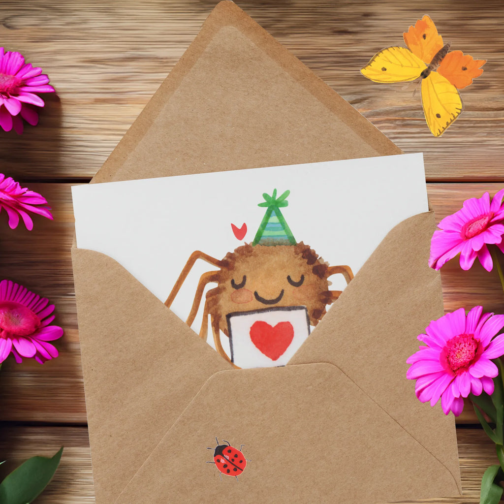 Personalisierte Deluxe Karte Spinne Agathe Brief Grußkarte mit persönlichen Nachrichten, Personalisierte Hochzeitskarte, Grußkarte als Geldgeschenk, Personalisierte Glückwunschkarte, Personalisierte Geburtstagskarte, Grußkarte mit Namen, Grußkarten personalisiert, Grußkarte selber drucken, Grußkarte selbst gestalten, Personalisierte Grußkarte, Personalisierte Karte, Personalisierte Einladungskarte, Personalisiertere Klappkarte, Spinne Agathe, Spinne, Agathe, Videos, Merchandise, Treuebeweis, Liebespaar, Heiratsantrag, Verliebt, Liebesgeschenk, Treuetest, Ich Liebe dich, Liebesbeweis