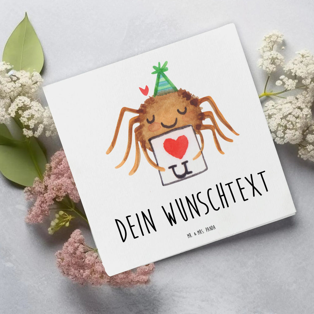 Personalisierte Deluxe Karte Spinne Agathe Brief Grußkarte mit persönlichen Nachrichten, Personalisierte Hochzeitskarte, Grußkarte als Geldgeschenk, Personalisierte Glückwunschkarte, Personalisierte Geburtstagskarte, Grußkarte mit Namen, Grußkarten personalisiert, Grußkarte selber drucken, Grußkarte selbst gestalten, Personalisierte Grußkarte, Personalisierte Karte, Personalisierte Einladungskarte, Personalisiertere Klappkarte, Spinne Agathe, Spinne, Agathe, Videos, Merchandise, Treuebeweis, Liebespaar, Heiratsantrag, Verliebt, Liebesgeschenk, Treuetest, Ich Liebe dich, Liebesbeweis