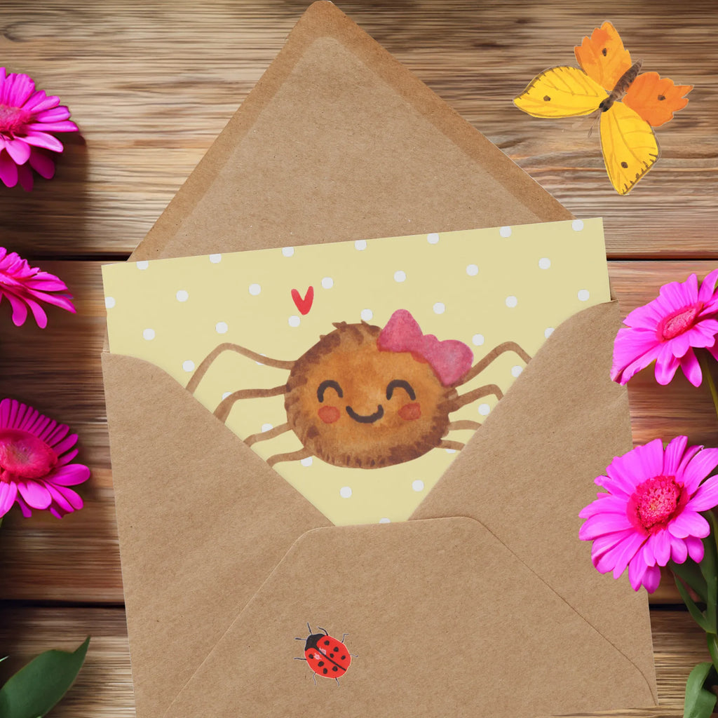 Personalisierte Deluxe Karte Spinne Agathe Freude Grußkarte selber drucken, Grußkarte mit persönlichen Nachrichten, Grußkarte selbst gestalten, Personalisierte Hochzeitskarte, Grußkarte mit Namen, Personalisierte Karte, Personalisierte Grußkarte, Personalisiertere Klappkarte, Personalisierte Geburtstagskarte, Grußkarte als Geldgeschenk, Personalisierte Glückwunschkarte, Grußkarten personalisiert, Personalisierte Einladungskarte, Spinne Agathe, Spinne, Agathe, Videos, Merchandise, Beliebte Spinne, Viraler Hit, Trend, Viral