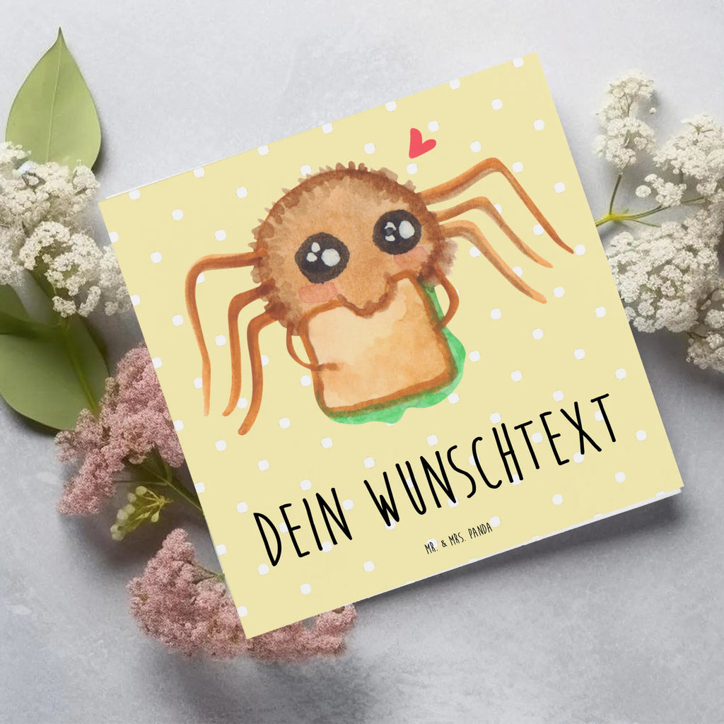 Personalized Deluxe Card Spider Agathe Sandwich Grußkarte mit persönlichen Nachrichten, Grußkarte als Geldgeschenk, Grußkarte selbst gestalten, Grußkarte mit Namen, Personalisierte Glückwunschkarte, Personalisierte Einladungskarte, Grußkarte selber drucken, Personalisierte Geburtstagskarte, Personalisierte Karte, Grußkarten personalisiert, Personalisierte Grußkarte, Personalisiertere Klappkarte, Personalisierte Hochzeitskarte, Spinne Agathe, Spinne, Agathe, Videos, Merchandise, Verfressen, Hunger, Mut, Lebensfreude, Alles wird gut, Glück, Hungrig