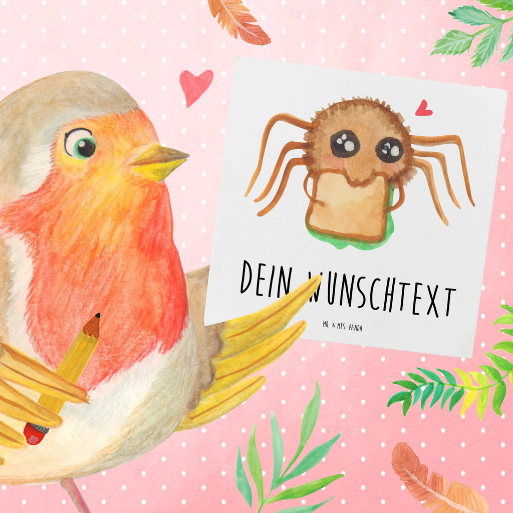 Personalized Deluxe Card Spider Agathe Sandwich Grußkarte mit persönlichen Nachrichten, Grußkarte als Geldgeschenk, Grußkarte selbst gestalten, Grußkarte mit Namen, Personalisierte Glückwunschkarte, Personalisierte Einladungskarte, Grußkarte selber drucken, Personalisierte Geburtstagskarte, Personalisierte Karte, Grußkarten personalisiert, Personalisierte Grußkarte, Personalisiertere Klappkarte, Personalisierte Hochzeitskarte, Spinne Agathe, Spinne, Agathe, Videos, Merchandise, Verfressen, Hunger, Mut, Lebensfreude, Alles wird gut, Glück, Hungrig