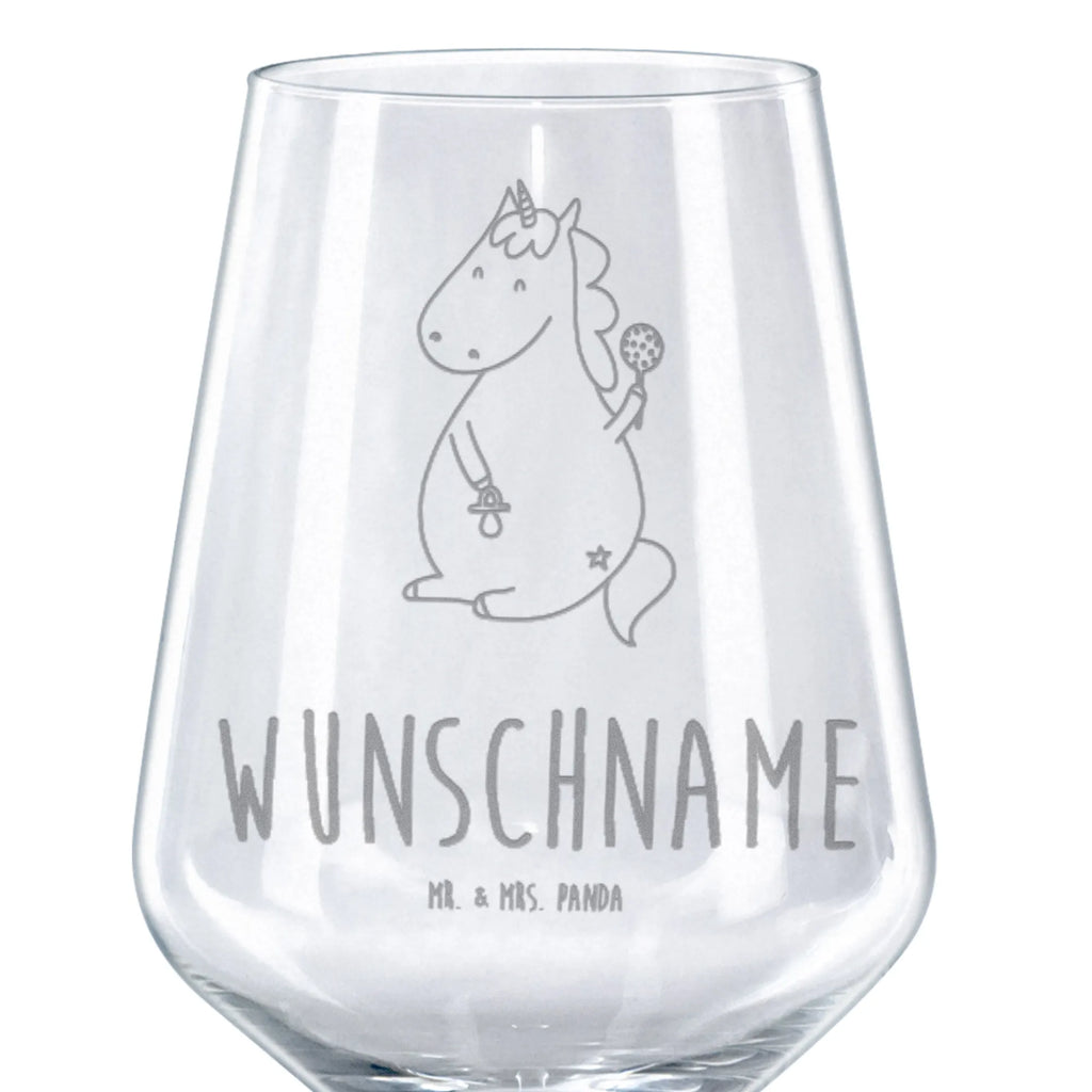 Personalized Red Wine Glass unicorn infant unicorn, unicorns, birthday, birth, kids, mother, baby, baby happiness, birth present, birth gift, first child, parents, offspring