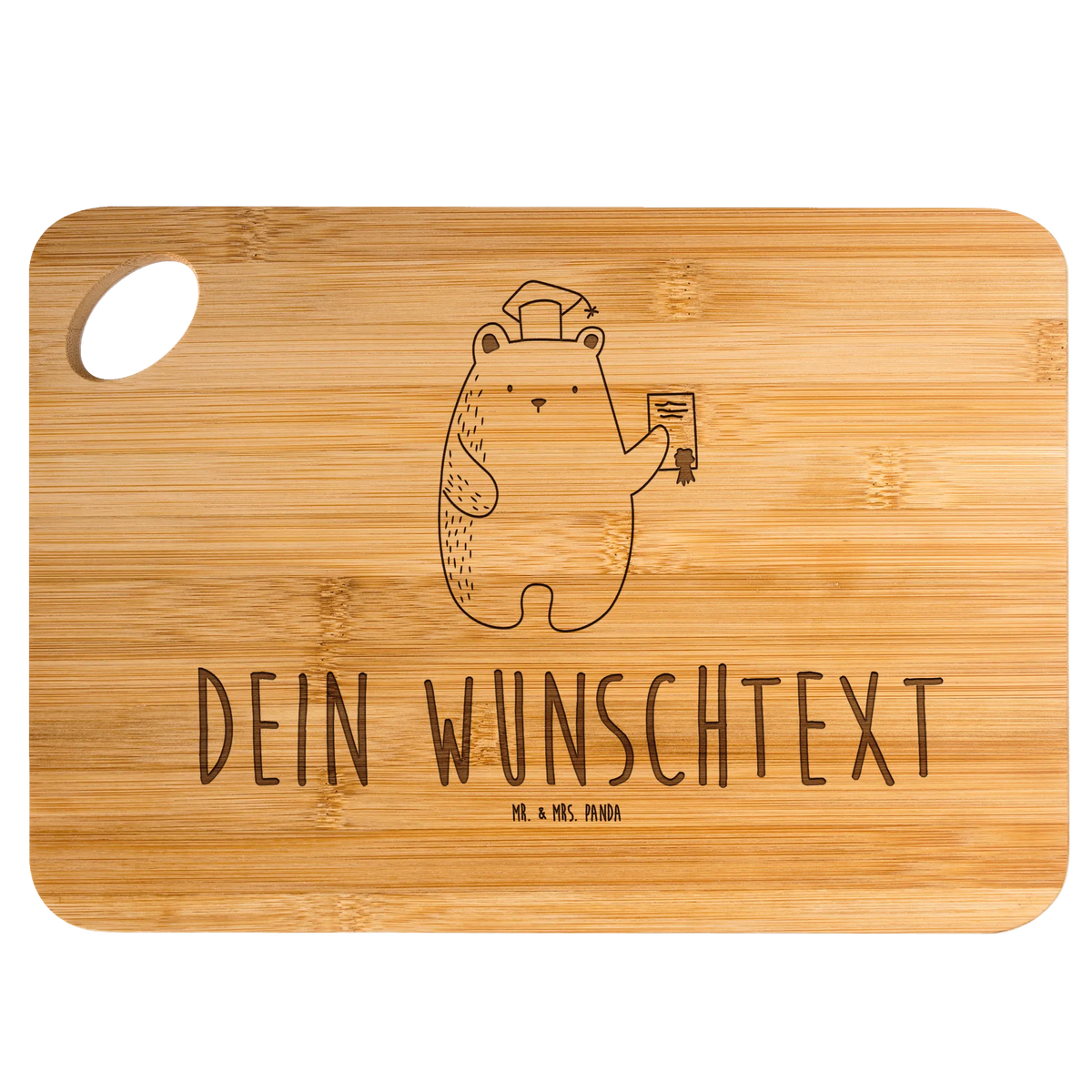 Personalized Cutting Board bear Test teddy bear, cuddly toy, examinations, certificate, degree, examination passed, diploma