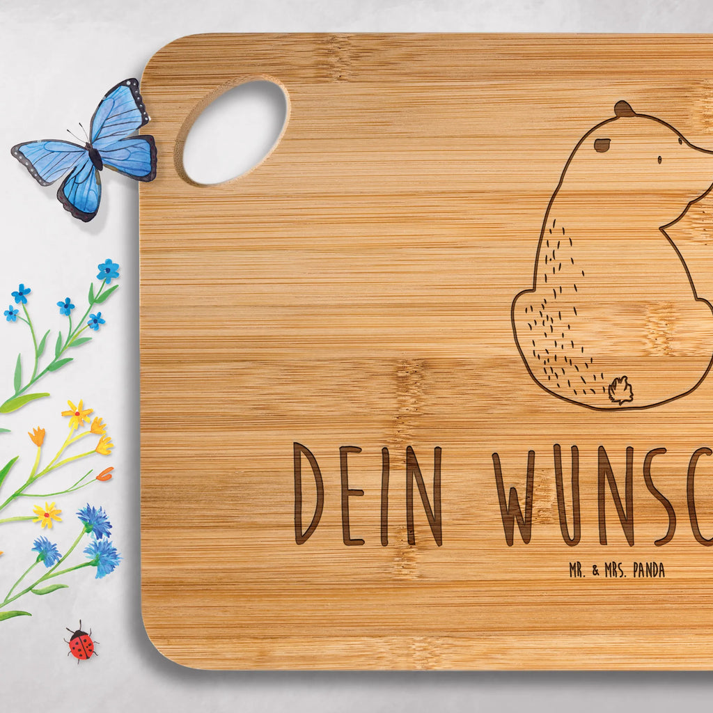 Spersonalizowana deska do krojenia niedźwiedź spojrzenie przez ramię Niedźwiedź, Miś, Pluszowy miś