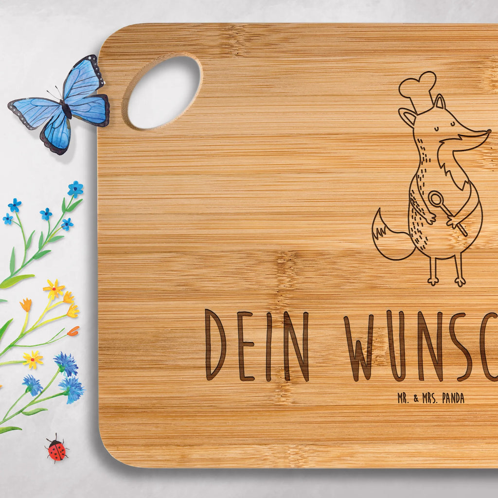 Personalized Cutting Board Fox A cook fox, foxes, forest wildlife, clever as a fox, animal lover, Party slogan, funny, Kitchen slogan, Baker, Cook gift, Chefs, Kitchen decoration, Slogan funny, Fox