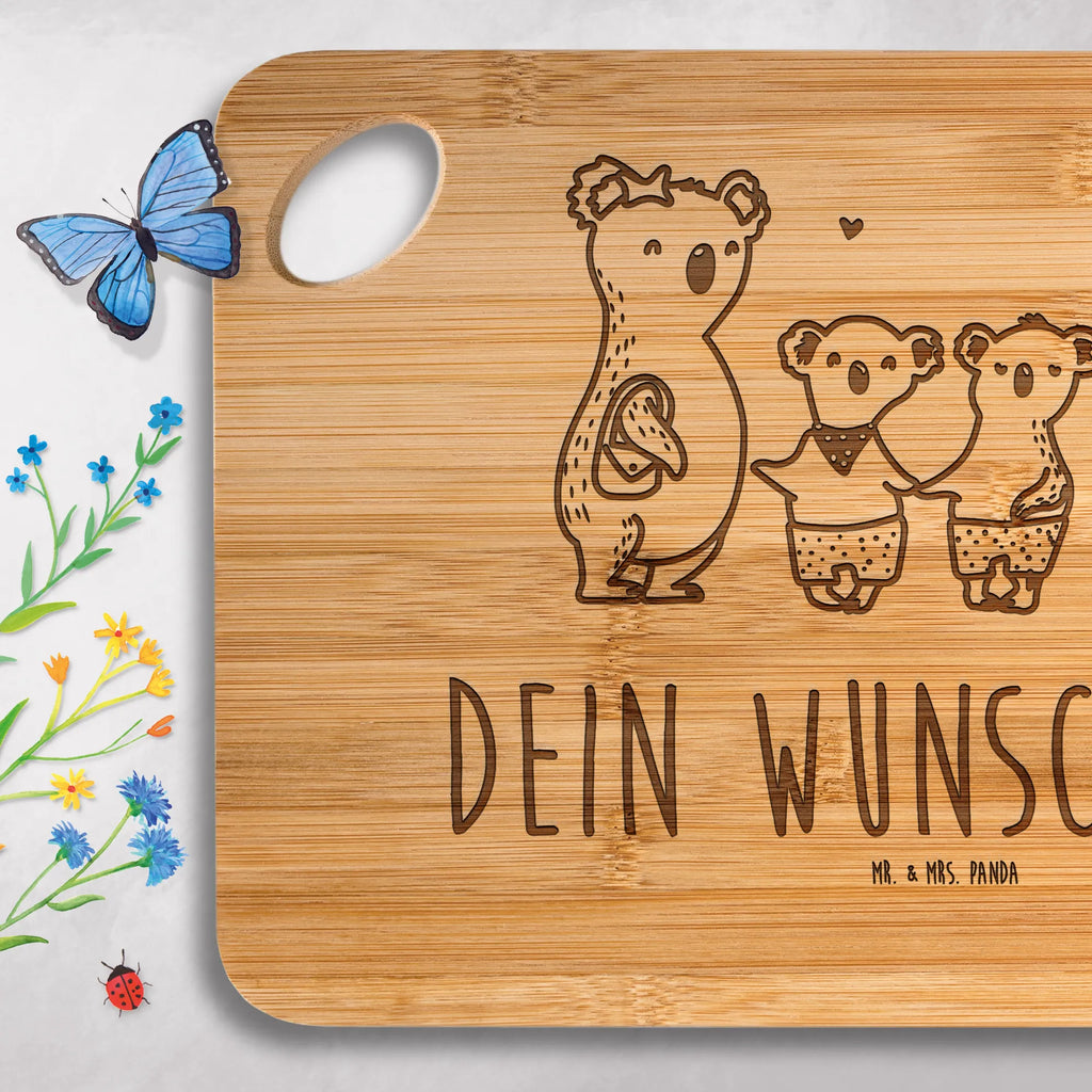 Personalized Cutting Board Koala family with two kids Family, Father's Day, Mother's Day, brother, sister, Mom, Dad, best family, family time, family, koala bear, family life, koala, favourite family, koala family