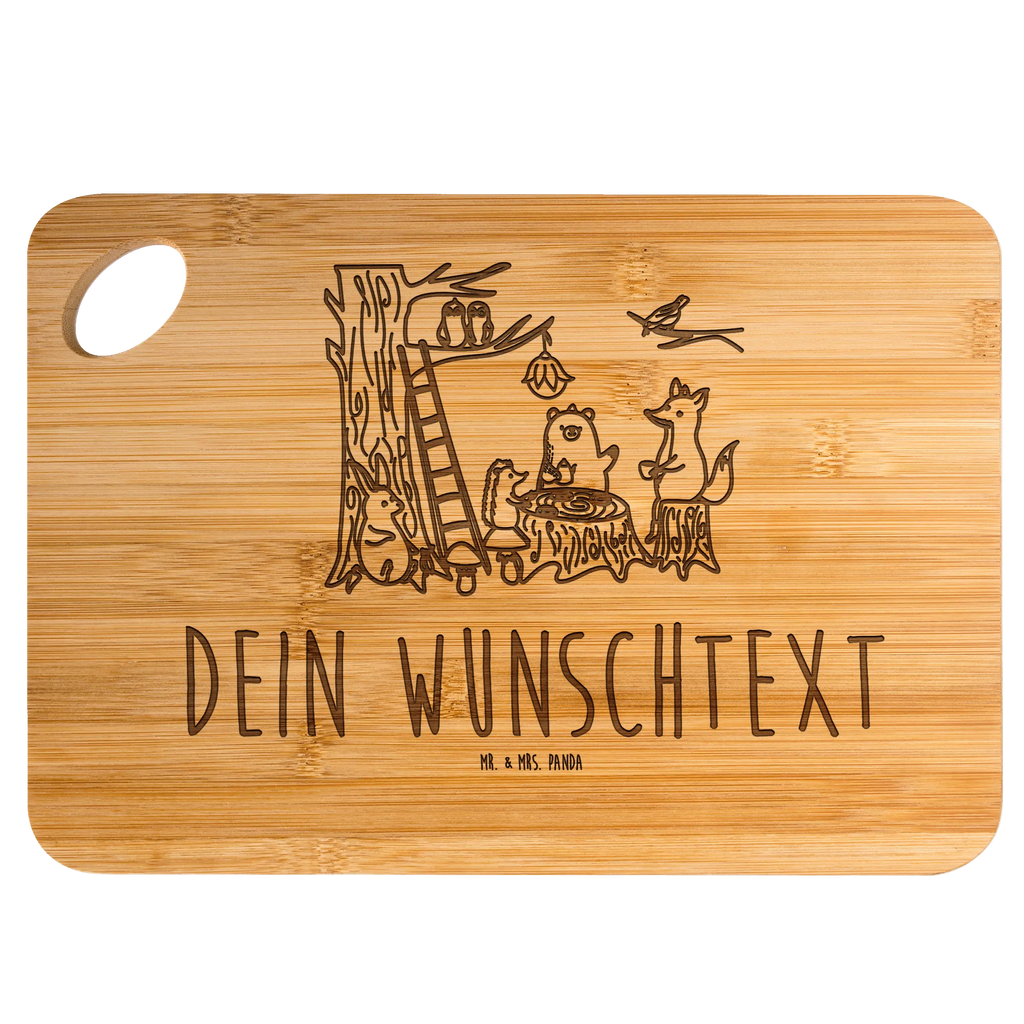Personalized Cutting Board forest animals picnic small animals, cute, funny, cute animal motives, hand drawn, small world, funny sayings, good mood, happy, gifts, gift ideas, special gifts, animal lover, card, fox, forest, hare, mouse, picnic, squirrel, hedgehog, forest animals