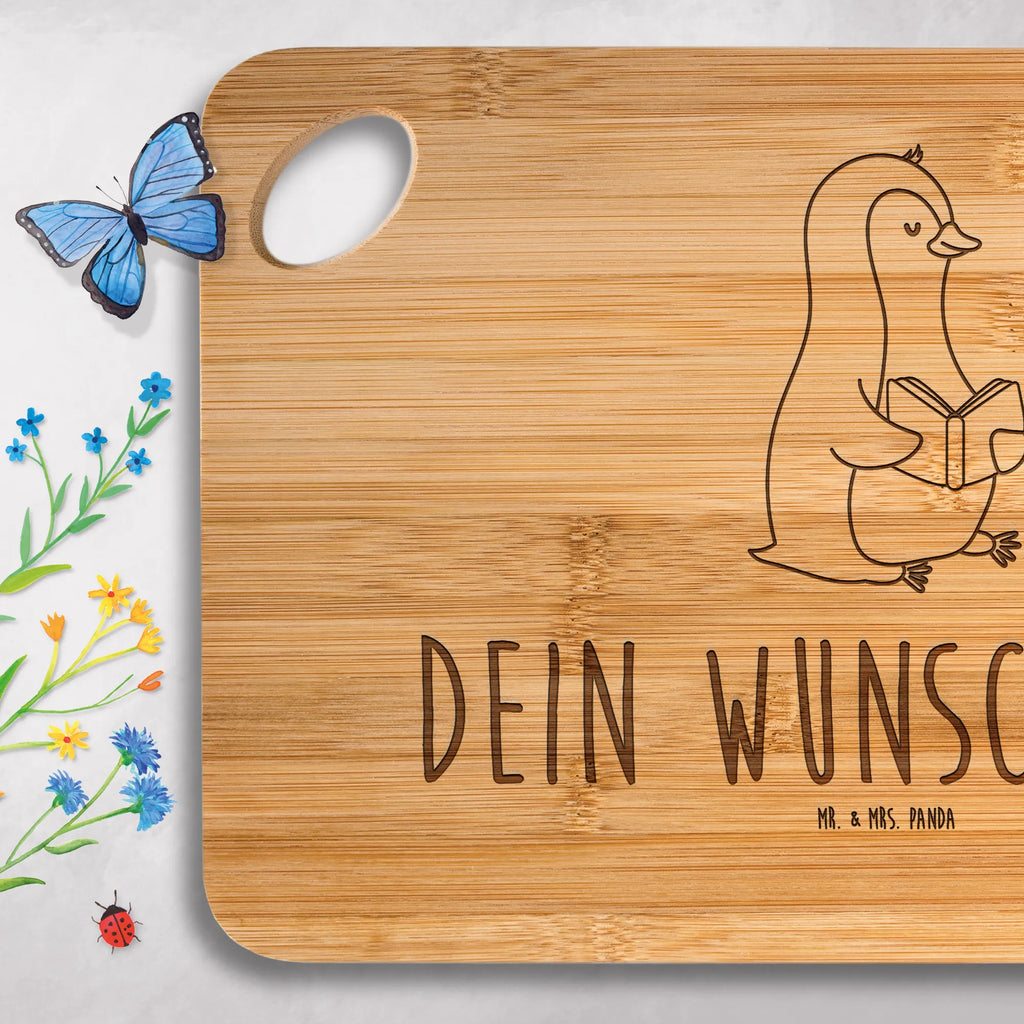 Personalized Cutting Board Penguin A book Penguin, North Pole, Winter, Penguins, vacation, lazing around, holidays, bookworm, leisure, reading, book, doing nothing, penguins